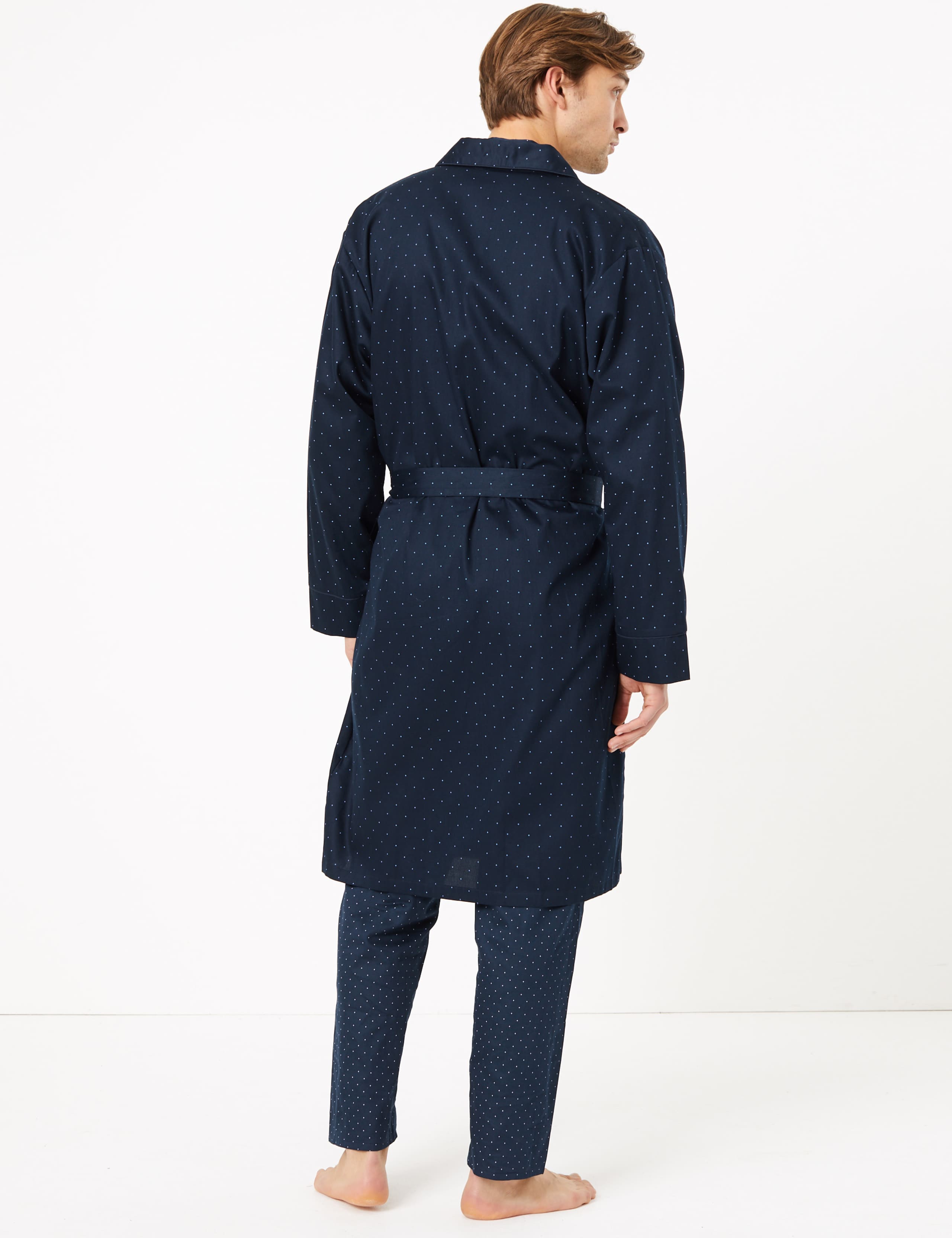 Big & Tall Pure Cotton Dressing Gown 3 of 3