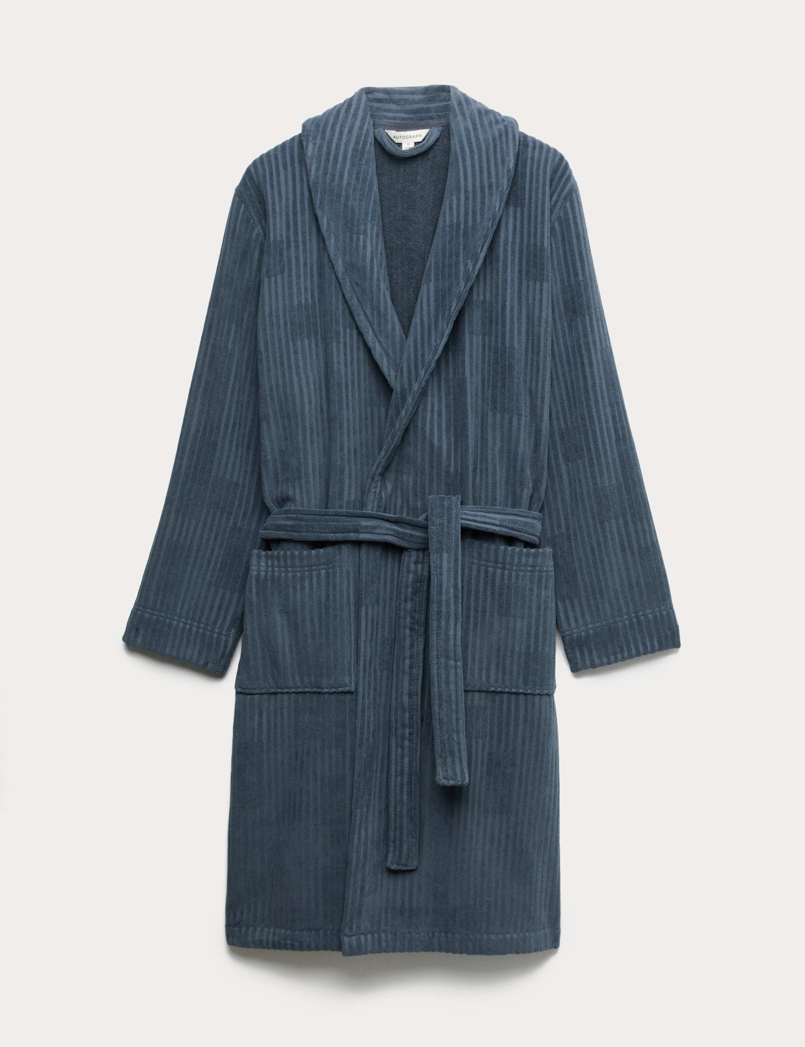 Pure Cotton Burnout Textured Dressing Gown 1 of 1