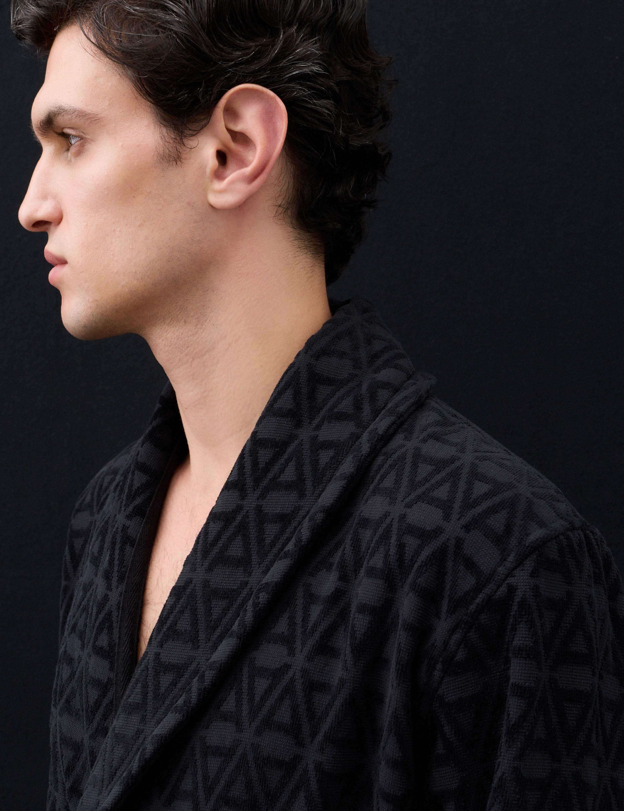 Pure Cotton Textured Dressing Gown 5 of 5