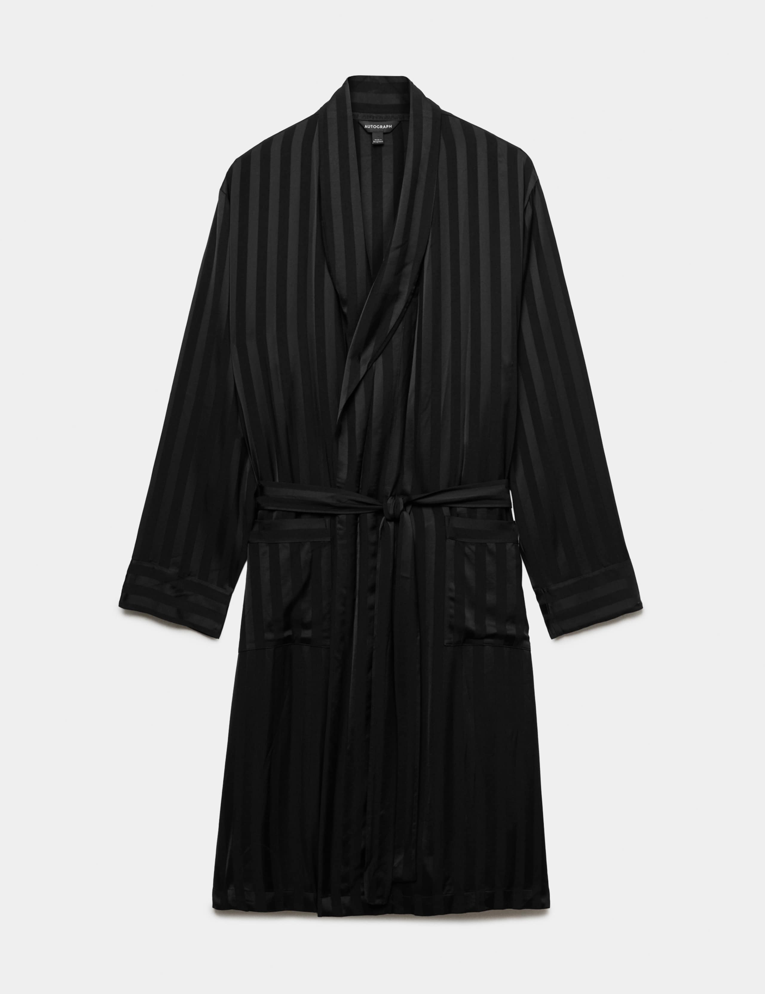 Satin Striped Stretch Dressing Gown 2 of 7