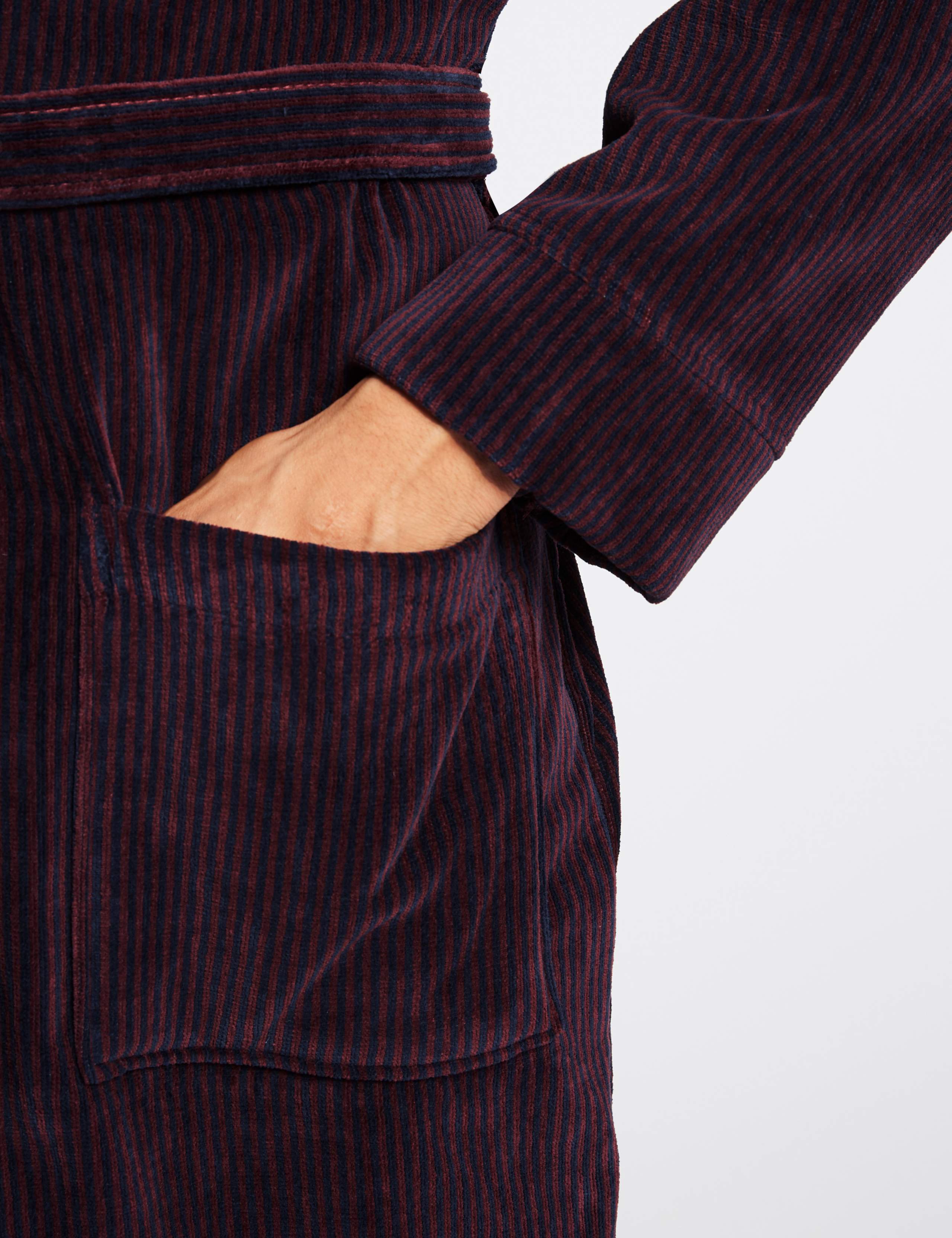 Luxury Pure Cotton Dressing Gown with Belt 3 of 3