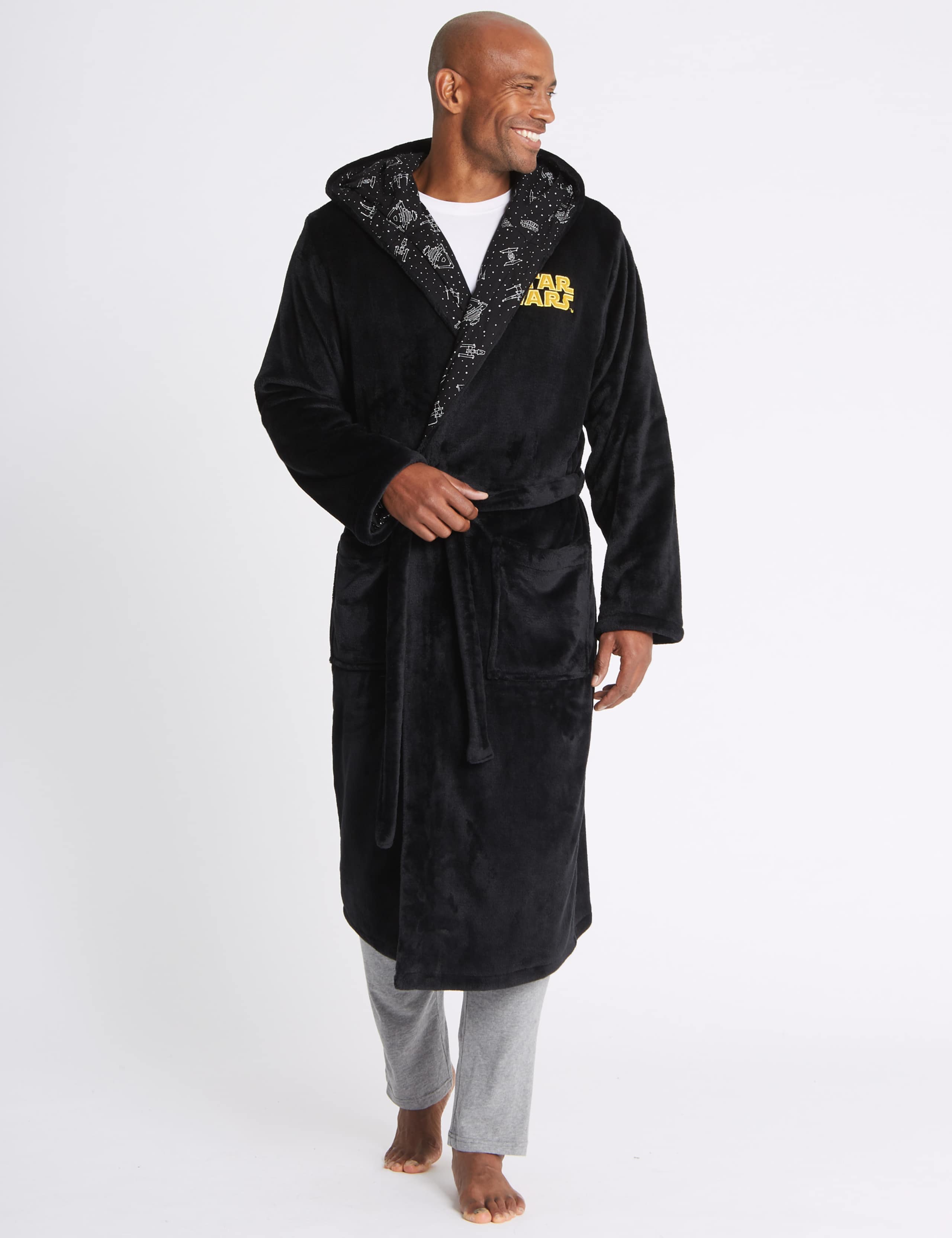 Hooded Embroidered Star Wars™ Dressing Gown 1 of 4