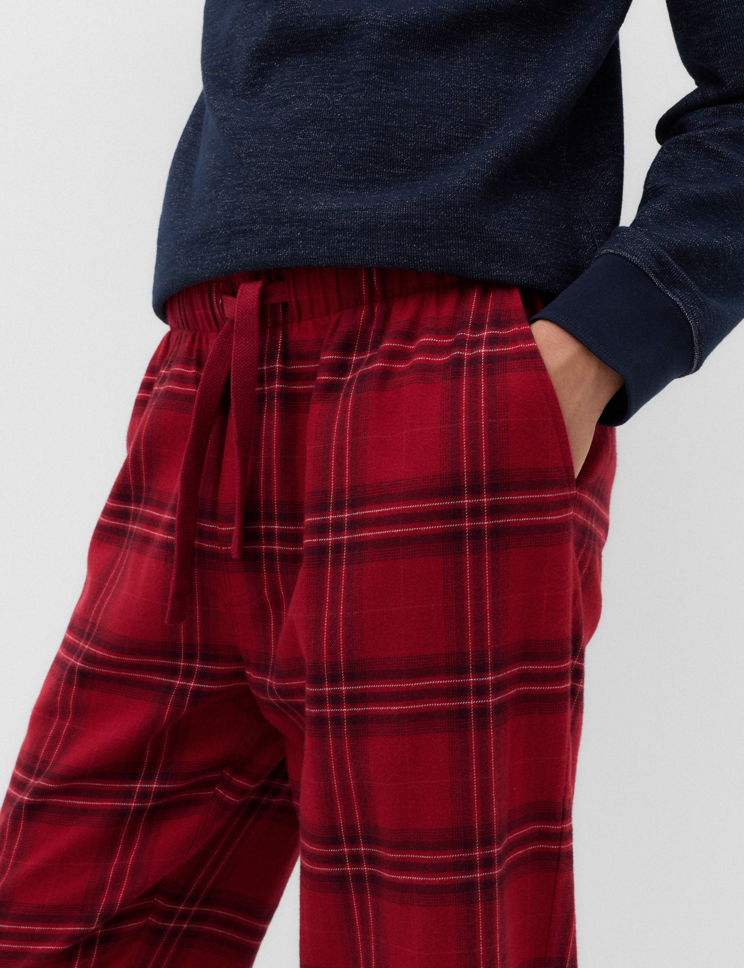 Pure Cotton Checked Pyjama Bottoms 4 of 5