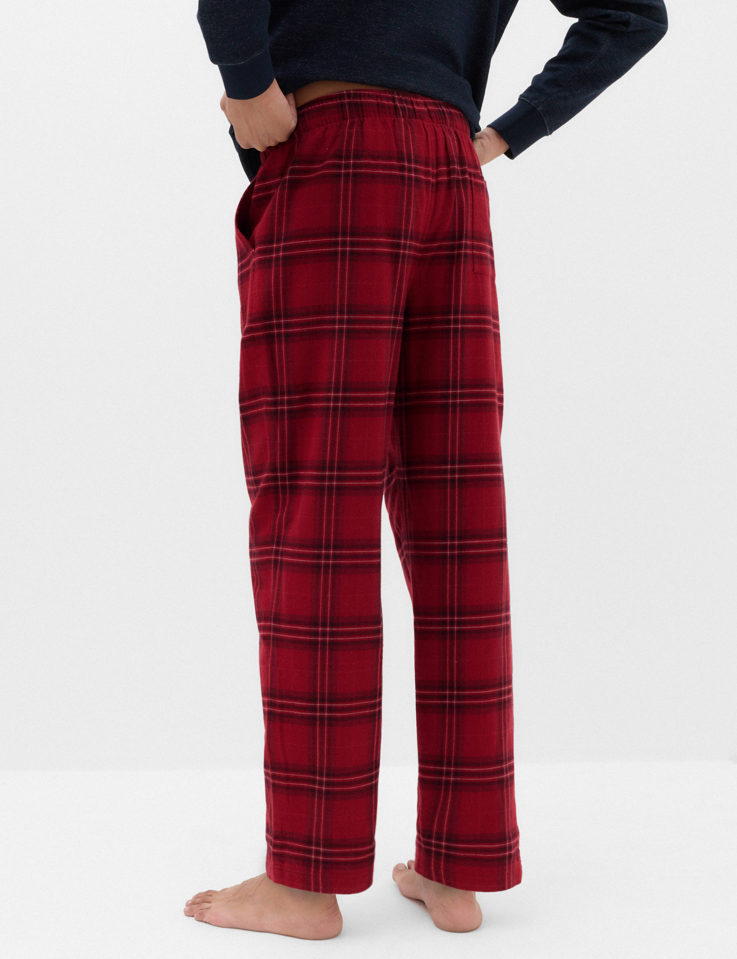 Pure Cotton Checked Pyjama Bottoms 5 of 5
