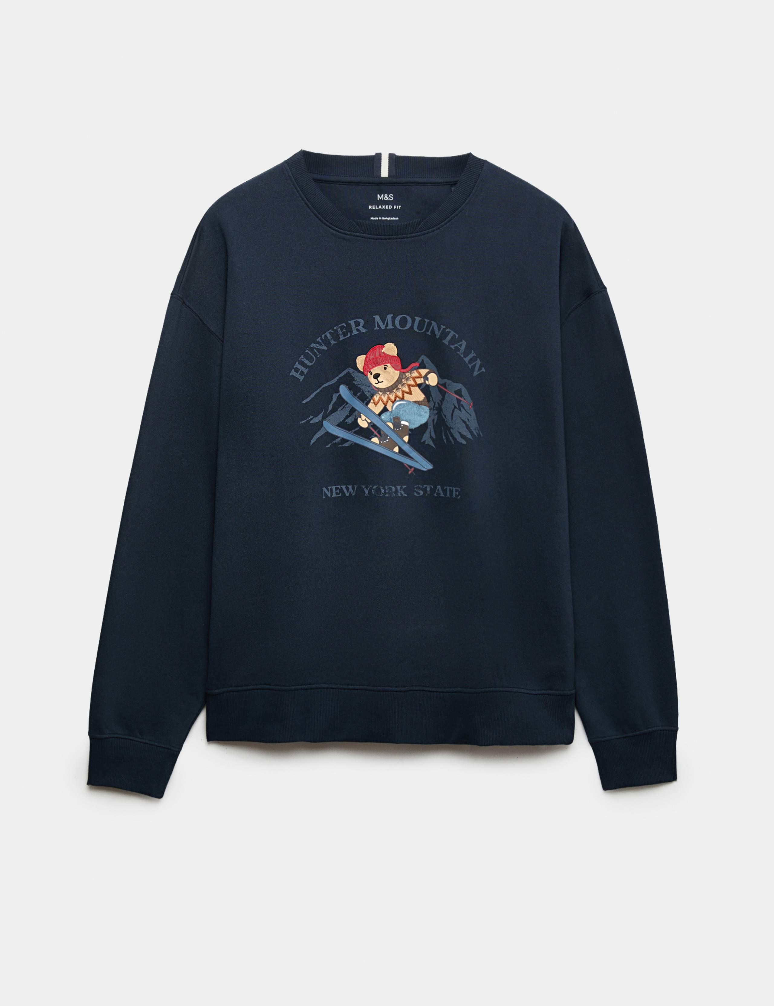 Cotton Rich Spencer Bear™ Loungewear Sweatshirt 2 of 5