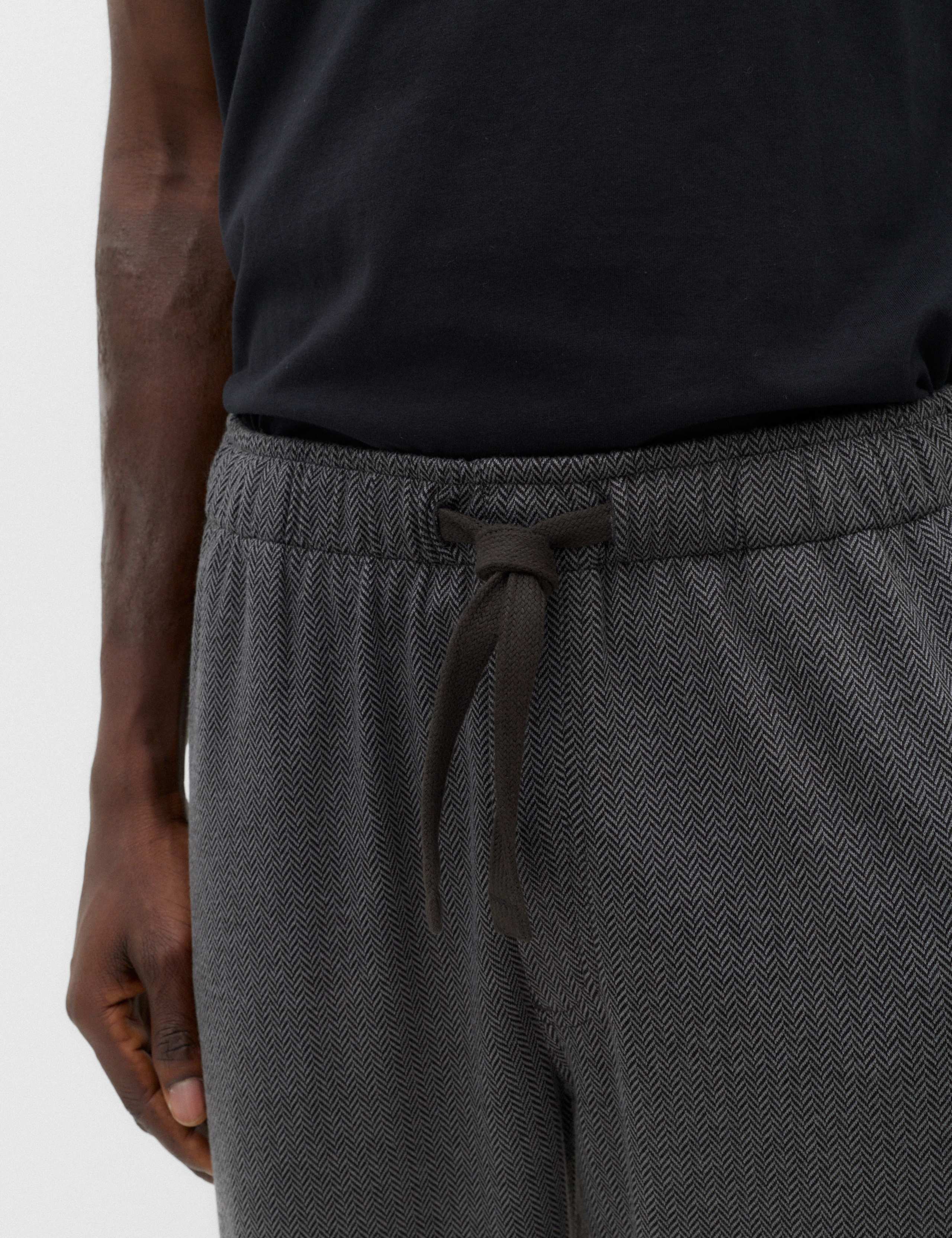 Herringbone Print Elasticated Pyjamas Bottoms 4 of 6