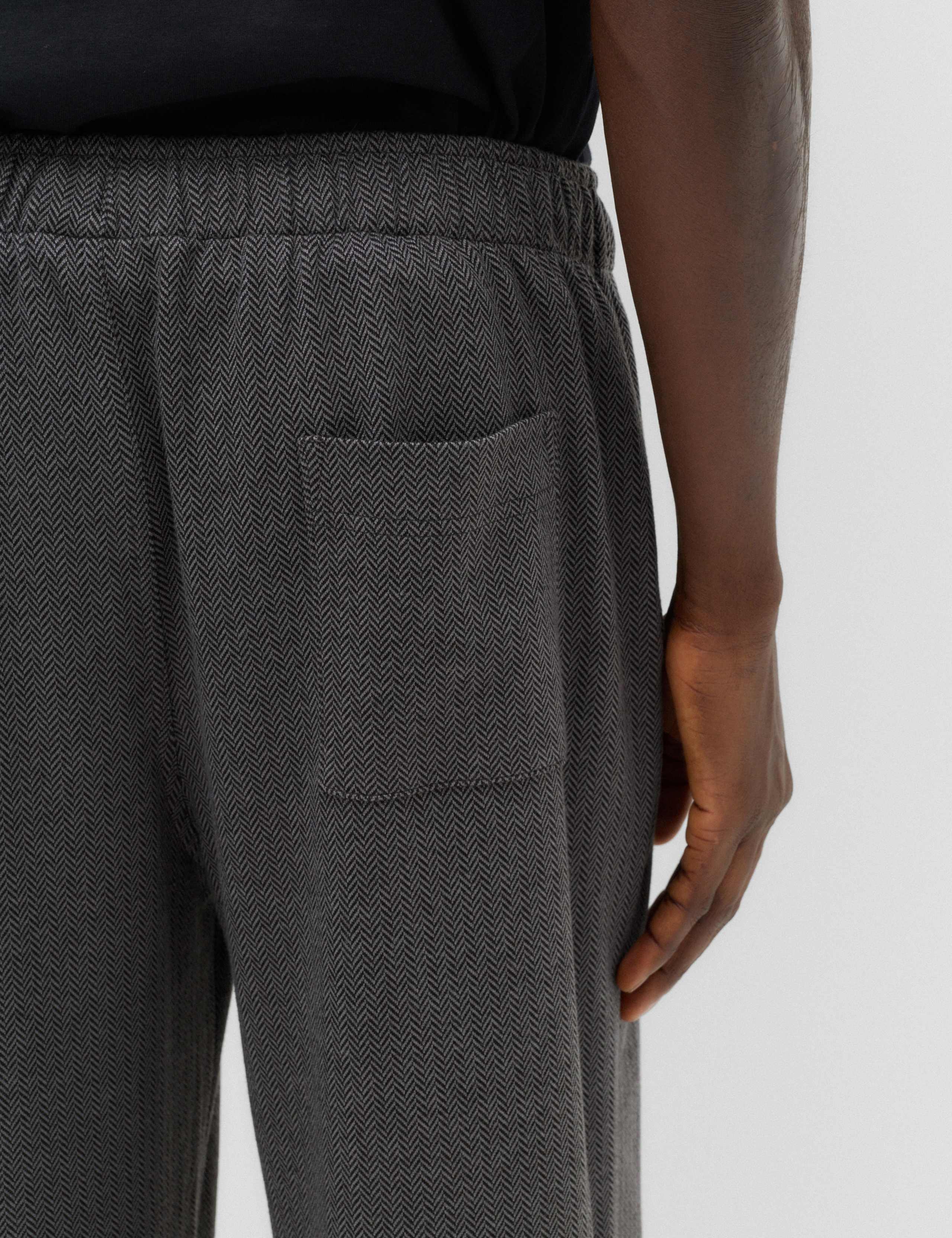Herringbone Print Elasticated Pyjamas Bottoms 5 of 6