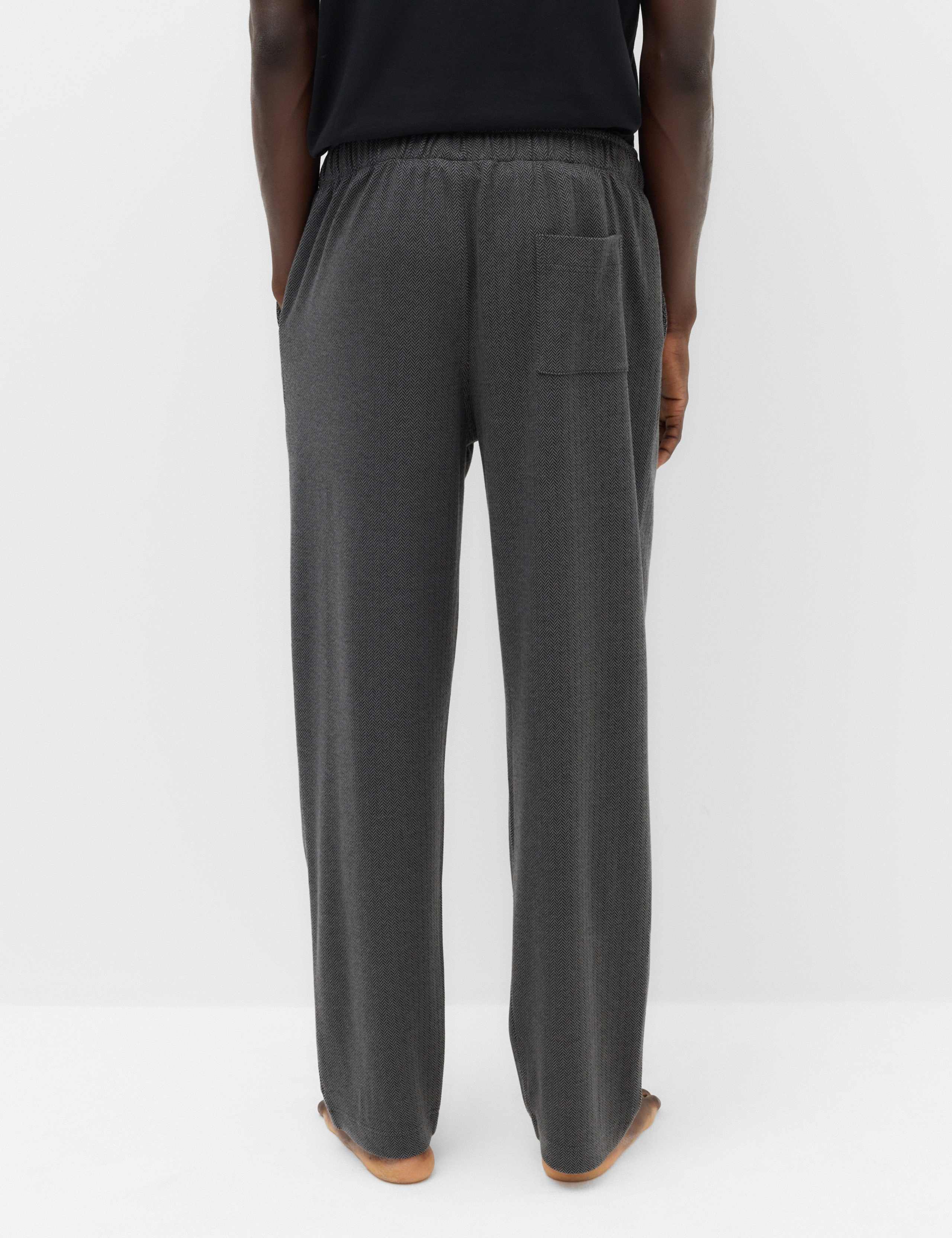 Herringbone Print Elasticated Pyjamas Bottoms 6 of 6