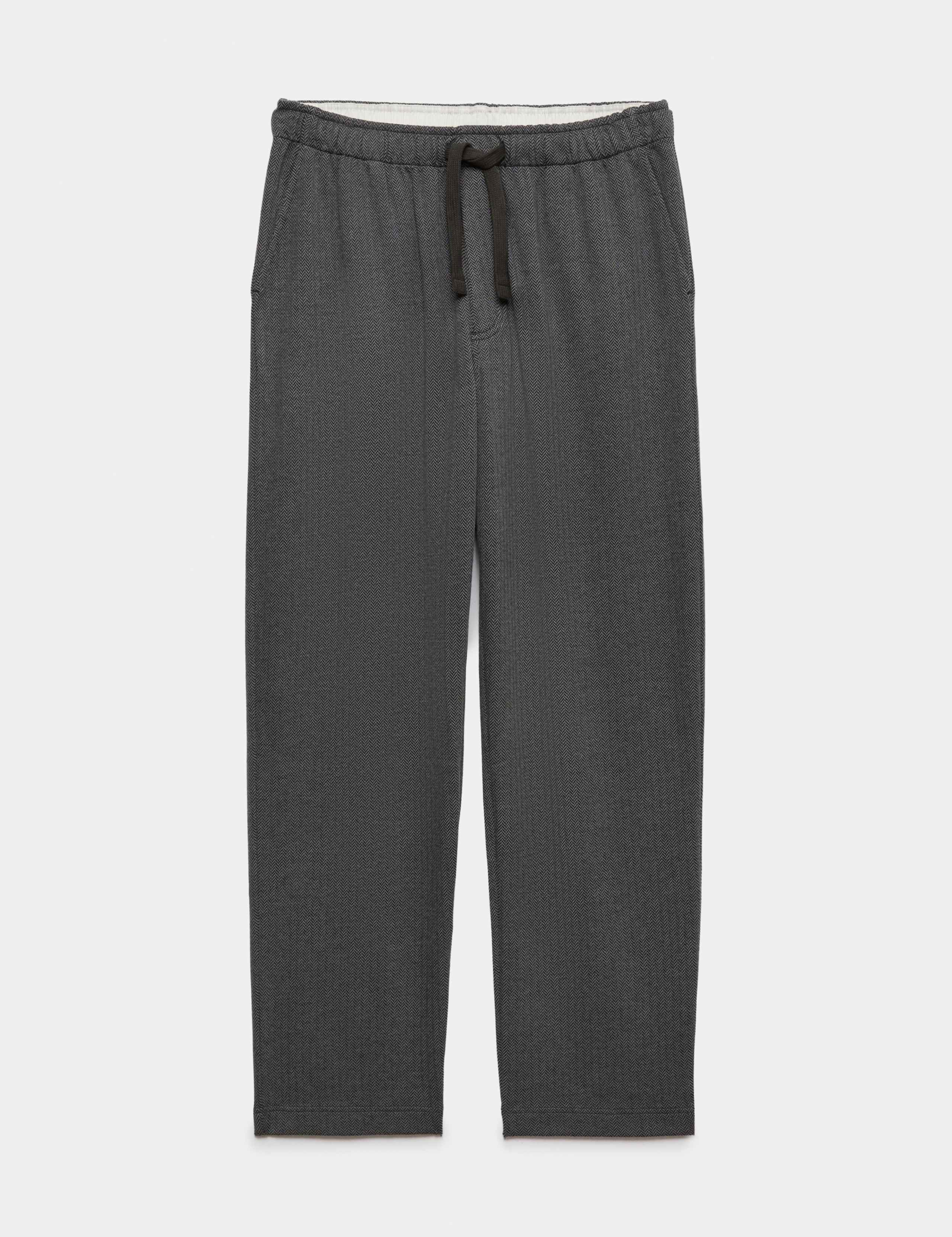 Herringbone Print Elasticated Pyjamas Bottoms 2 of 6