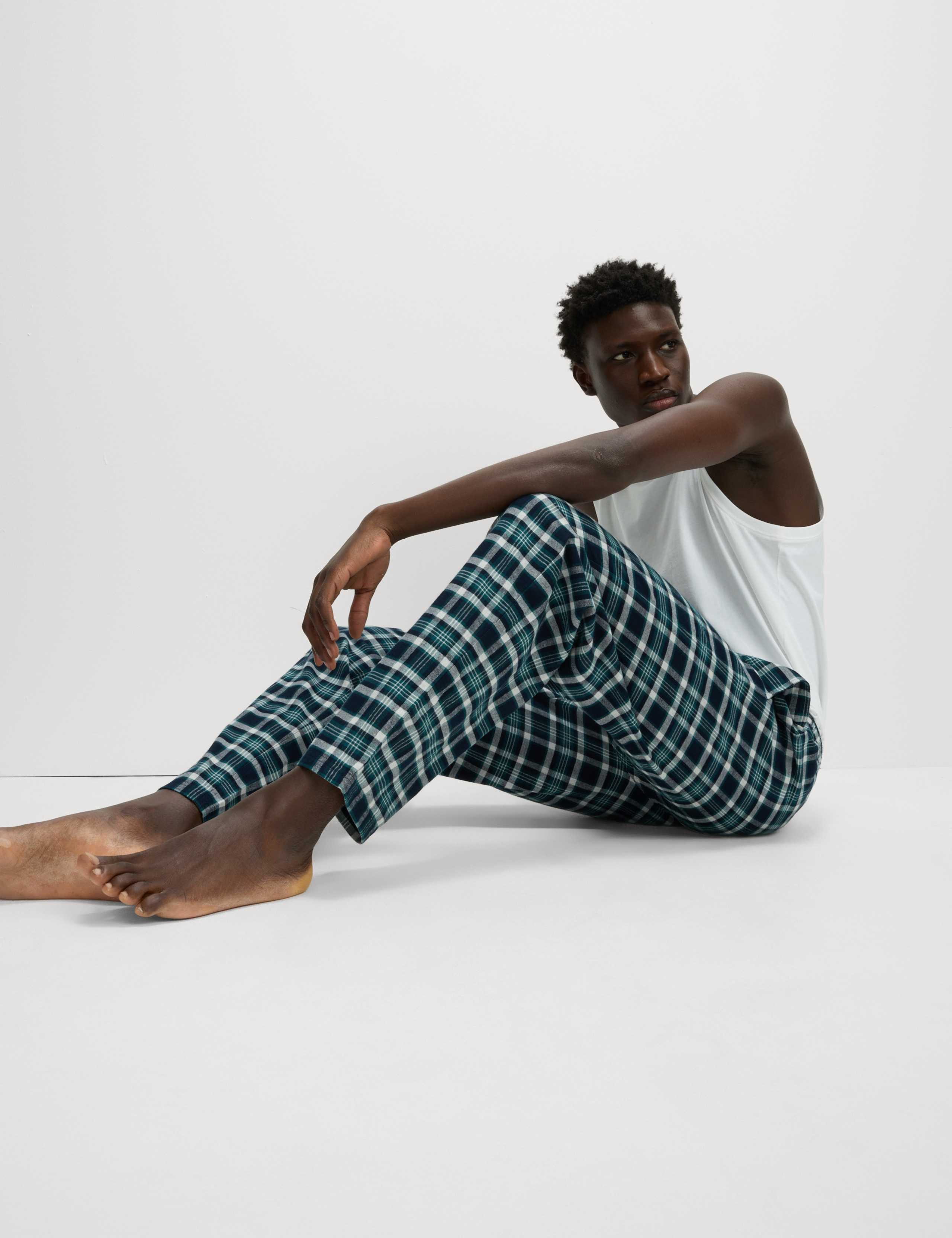 Brushed Cotton Check Long Pant 6 of 6