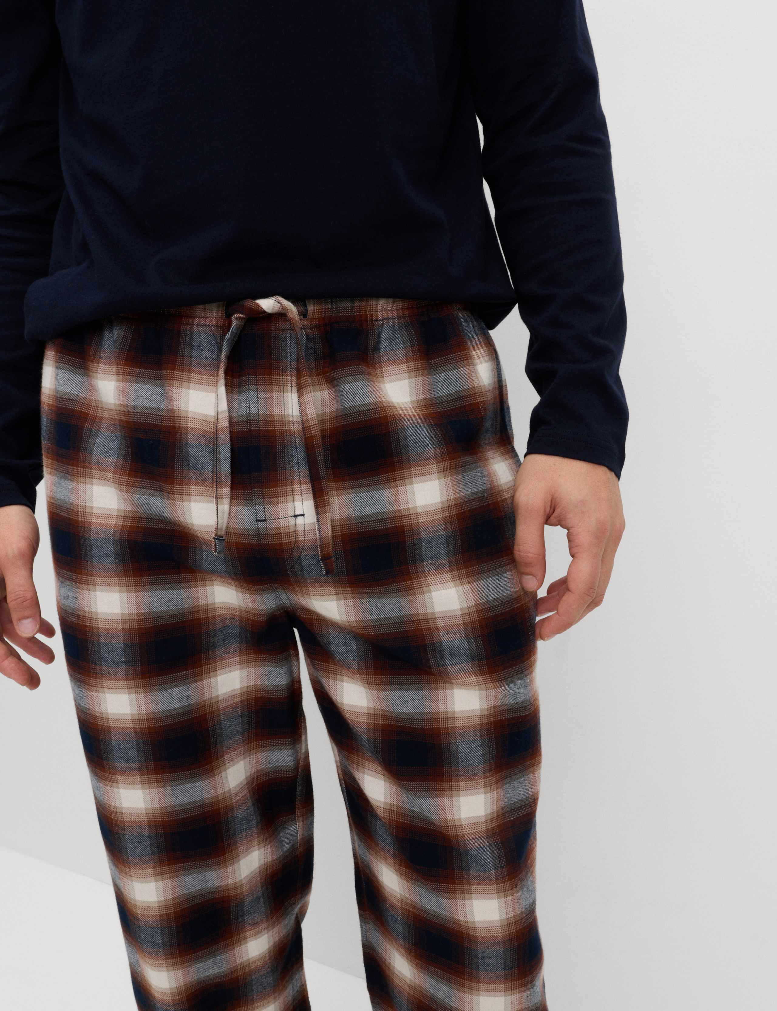 Brushed Cotton Seasonal Checked Pyjama Set 3 of 5