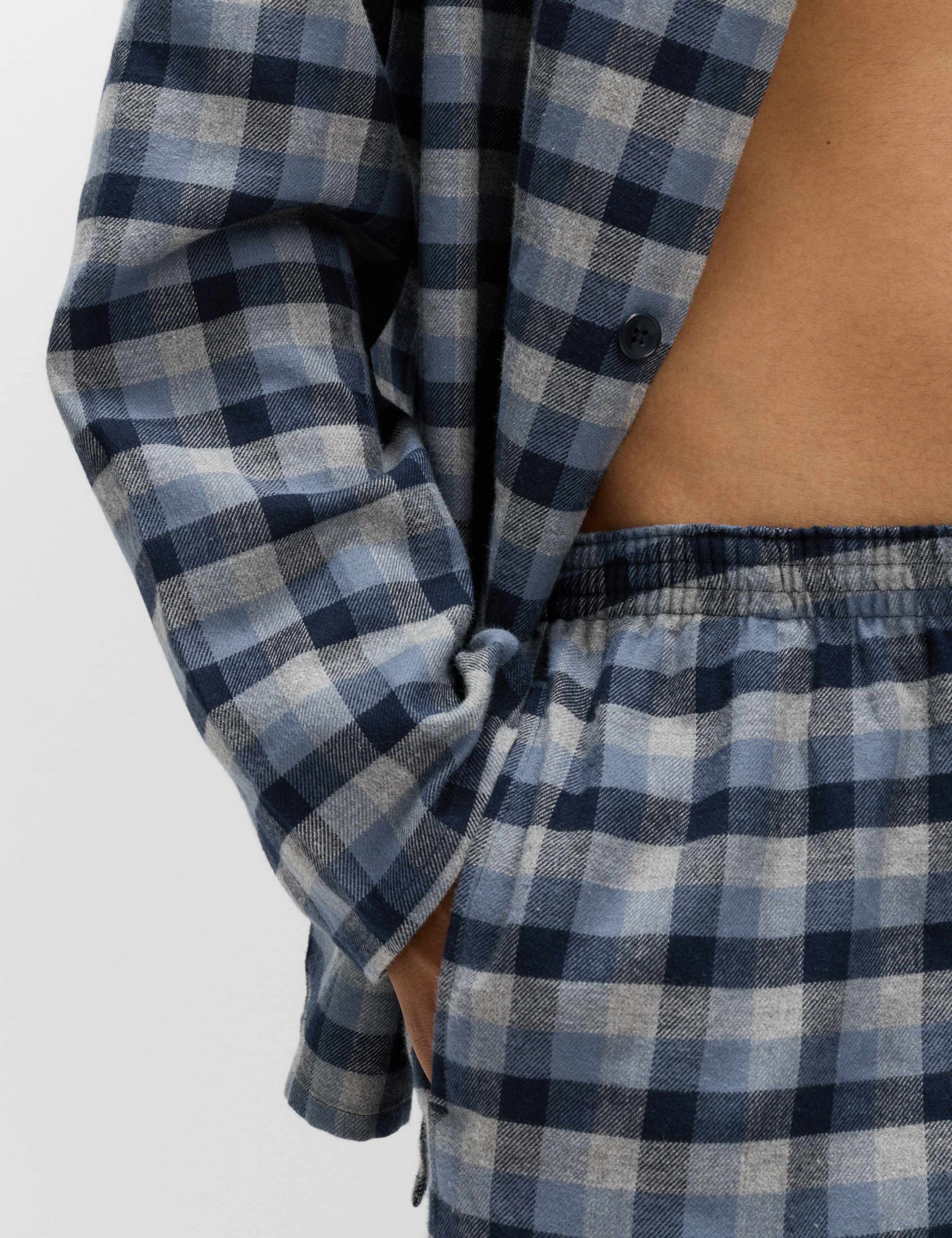 Brushed Cotton Checked Pyjama Set 5 of 6