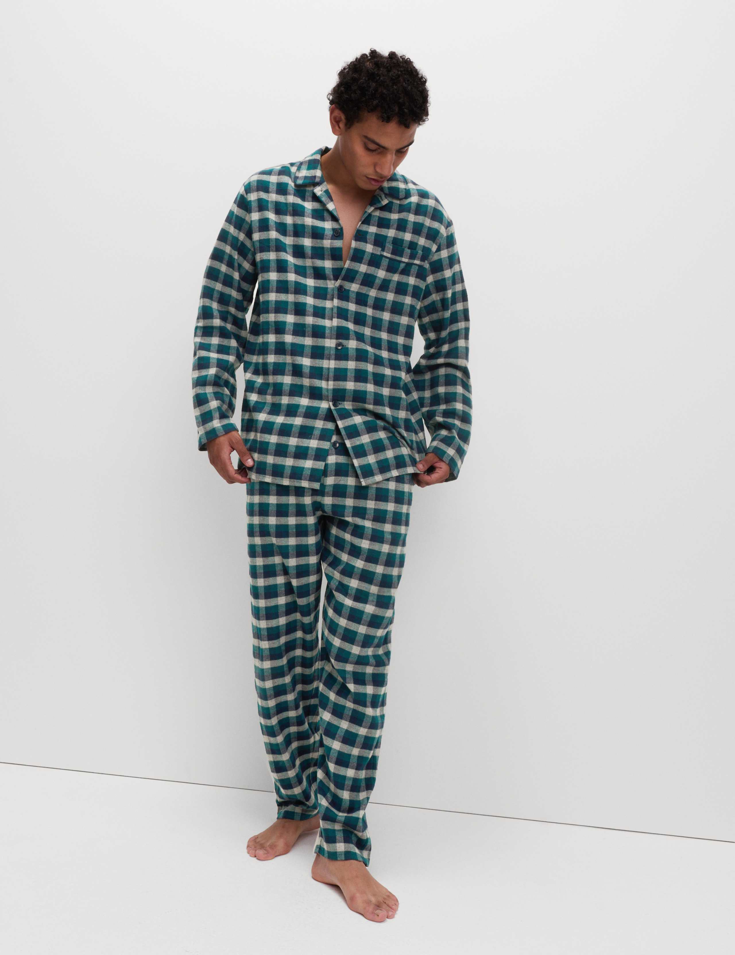 Brushed Cotton Buffalo Check Pyjama Set 4 of 6