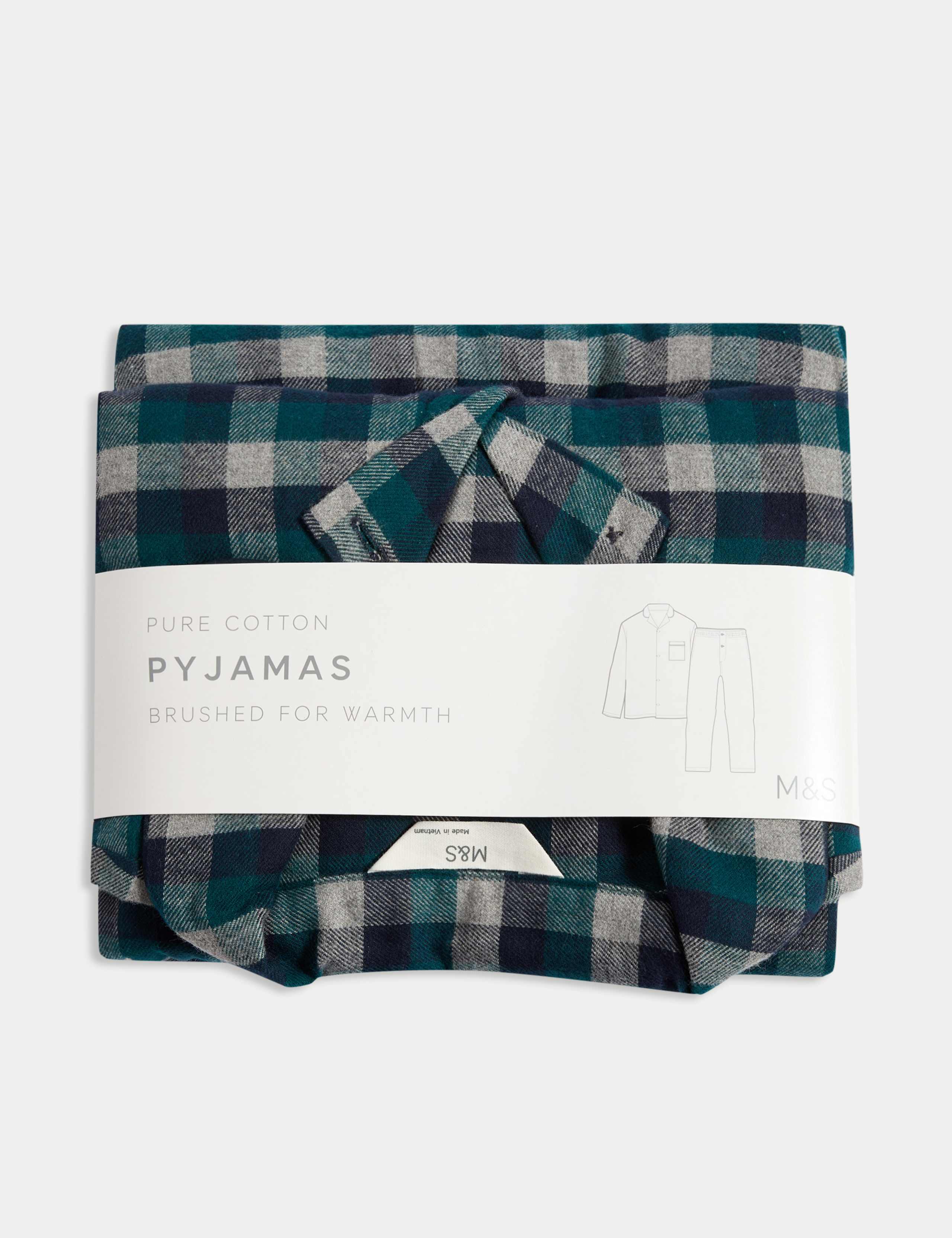 Brushed Cotton Buffalo Check Pyjama Set 6 of 6