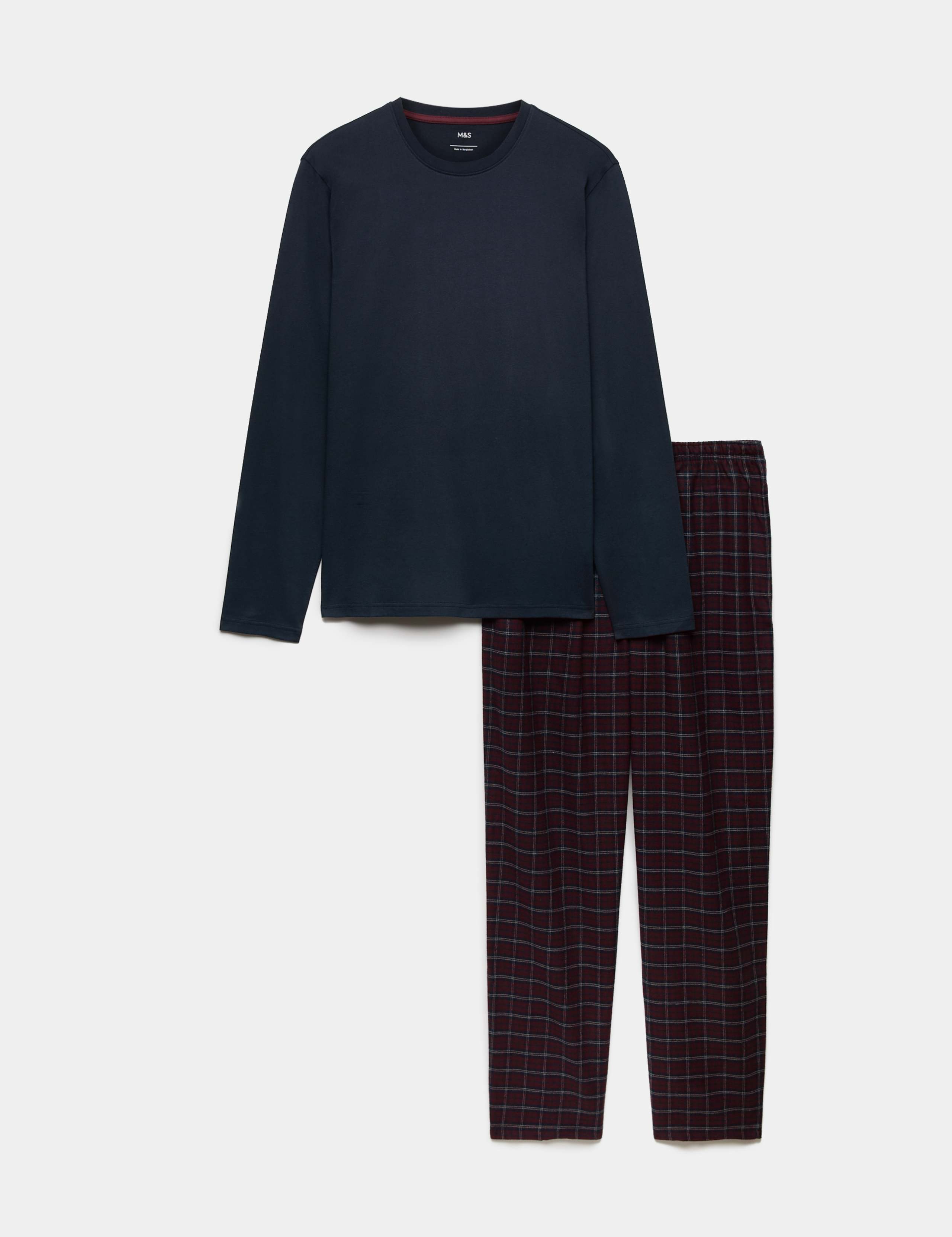 Brushed Cotton Checked Pyjama Set 2 of 6
