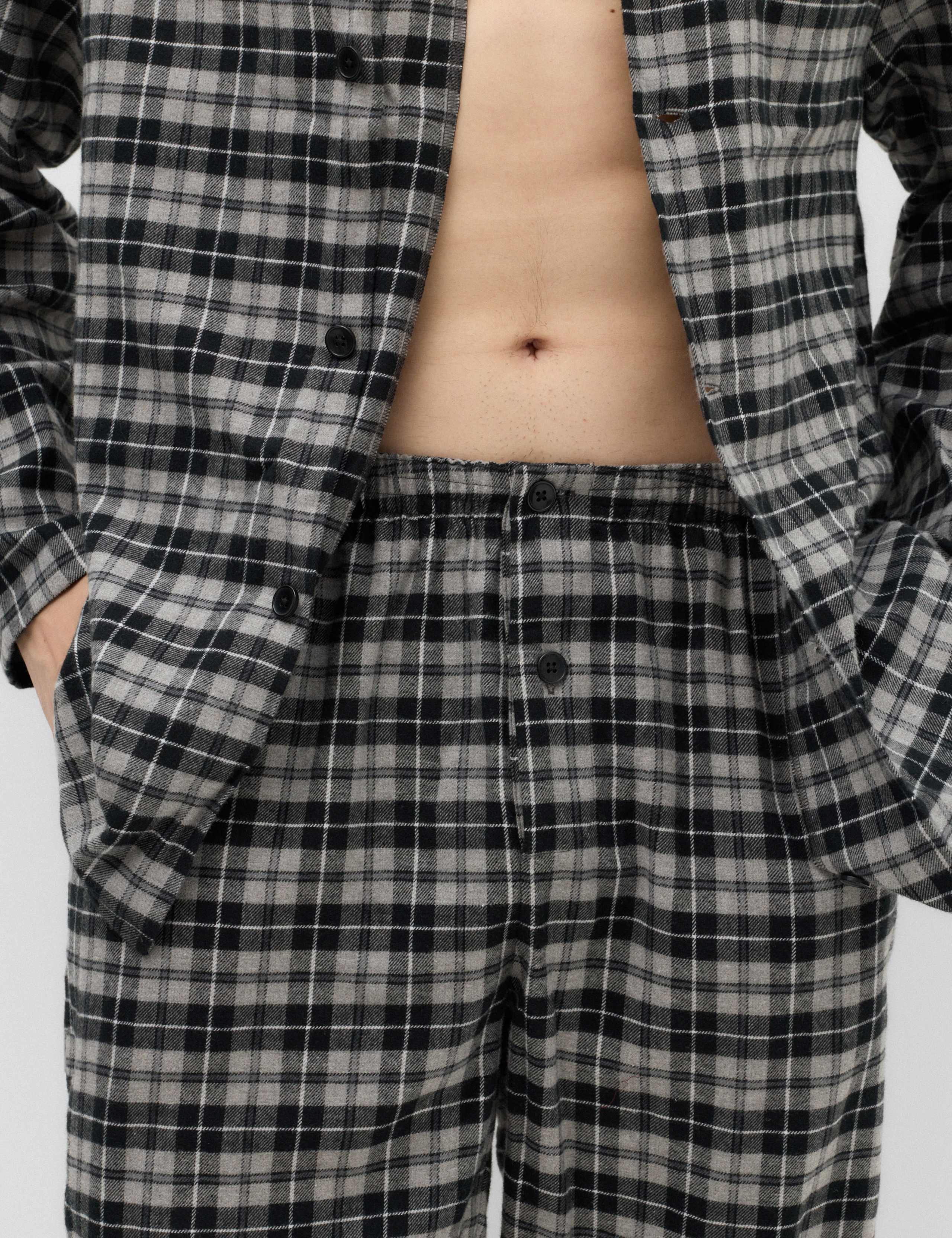 Brushed Cotton Checked Pyjama Set 4 of 6