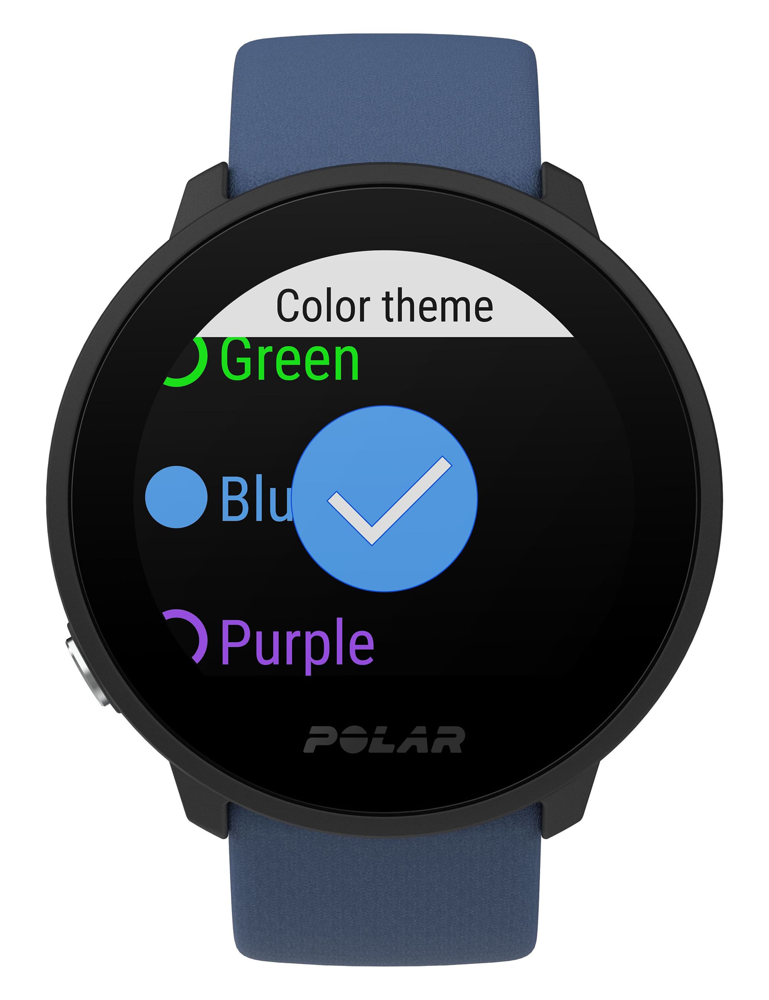 Polar Unite Fitness Tracker Blue Silicone Smartwatch 4 of 8