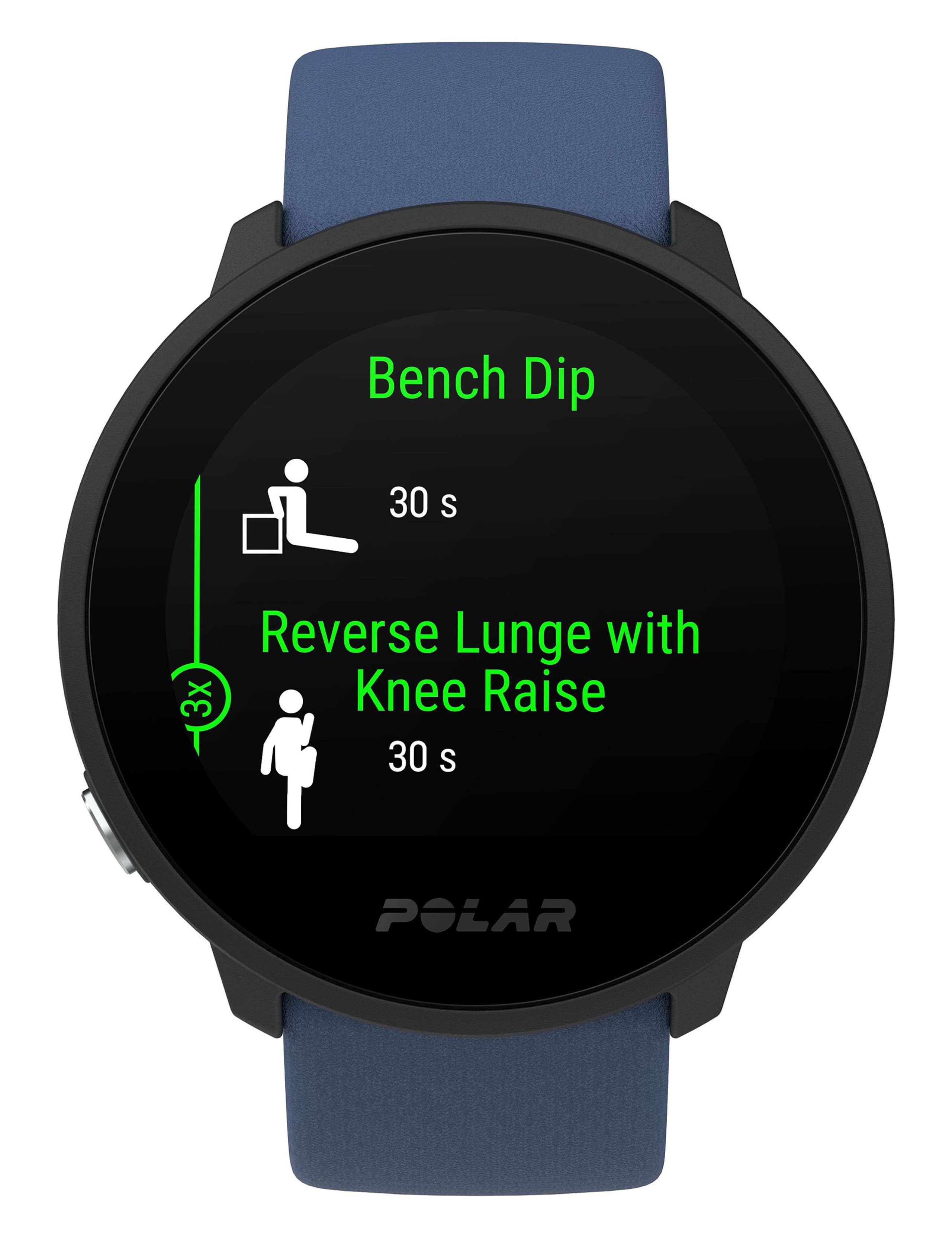 Polar Unite Fitness Tracker Blue Silicone Smartwatch 5 of 8