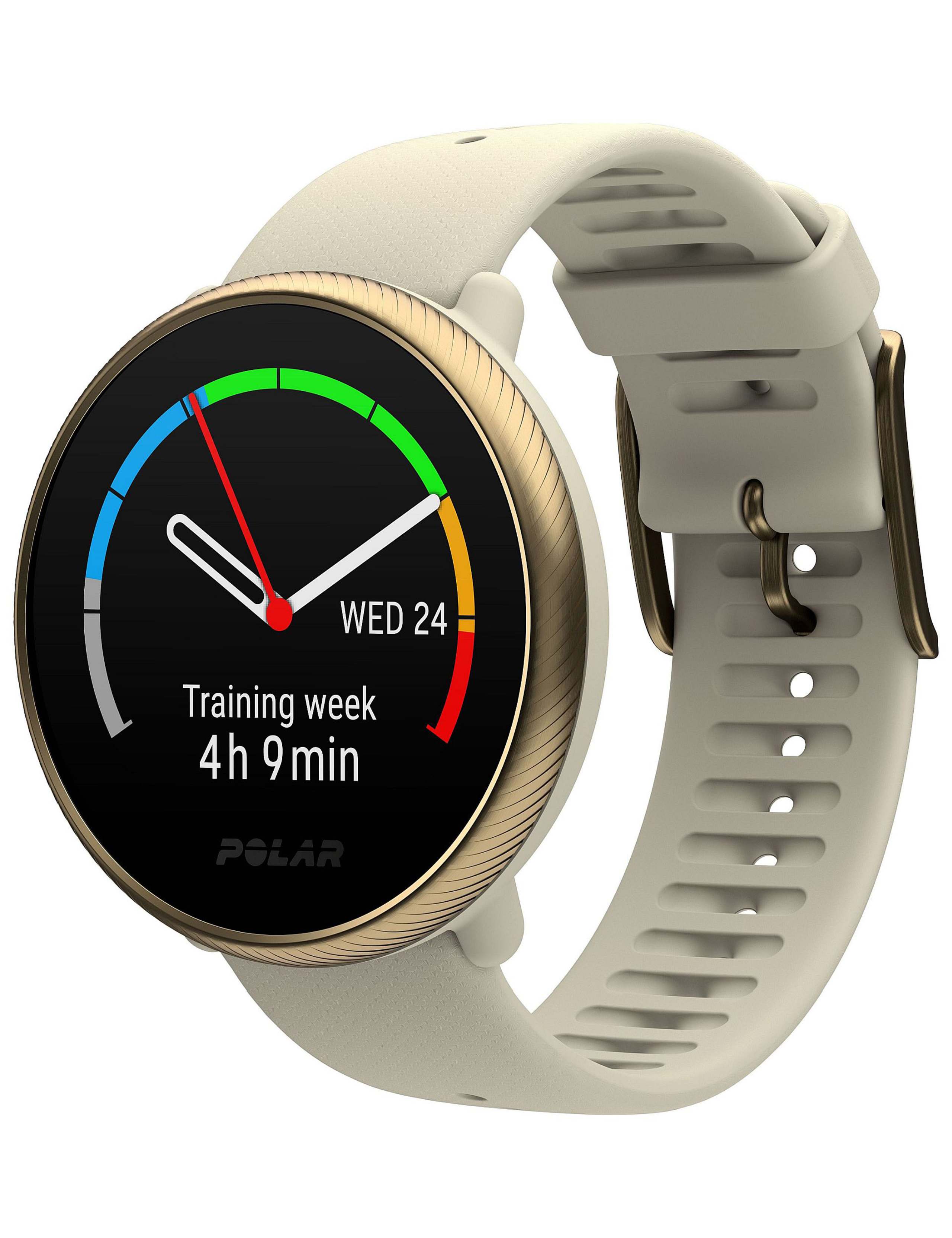 Polar Ignite Fitness Tracker Gold Silicone Smartwatch 2 of 9