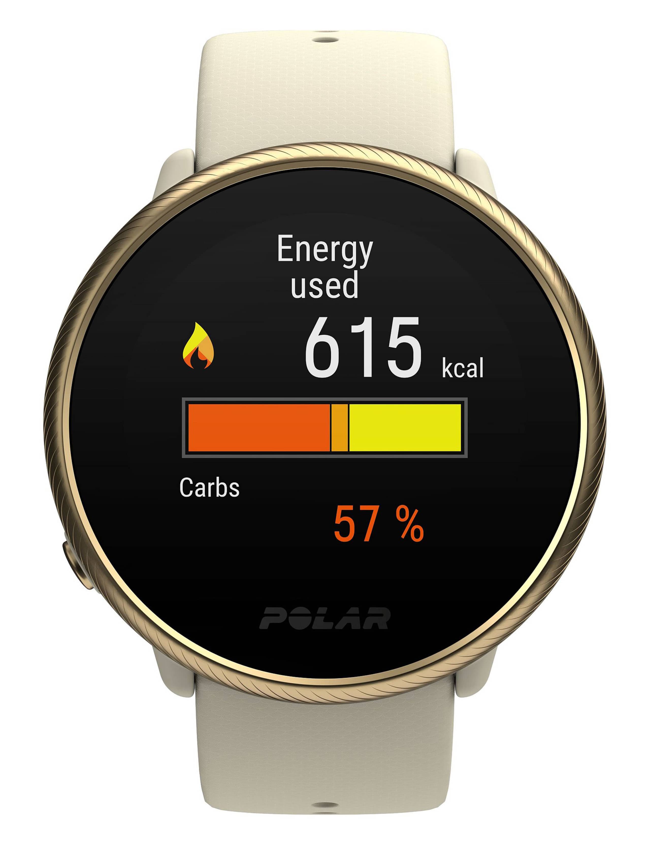 Polar Ignite Fitness Tracker Gold Silicone Smartwatch 5 of 9
