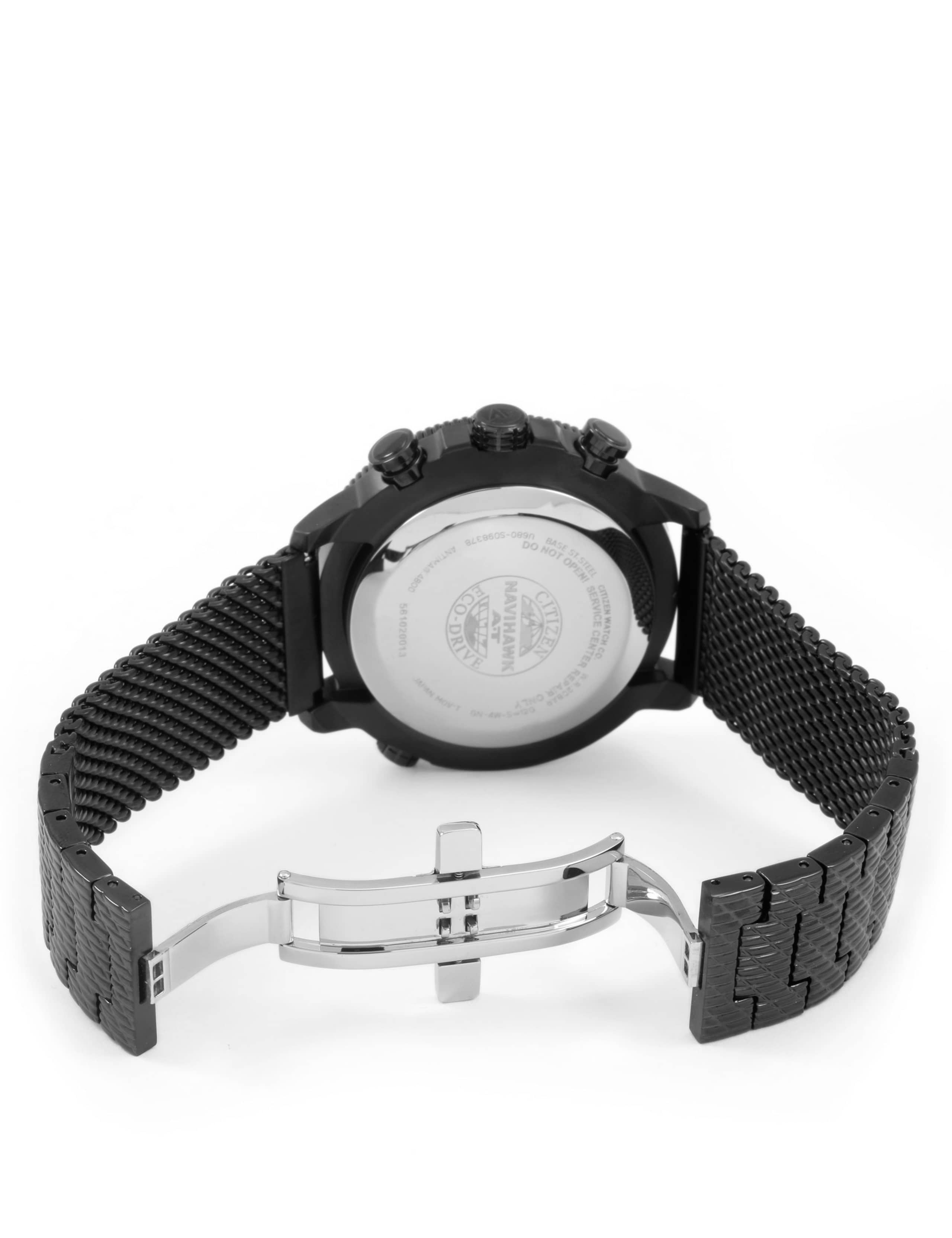 Citizen Navihawk World Time Stainless Steel Chronograph Watch 4 of 6