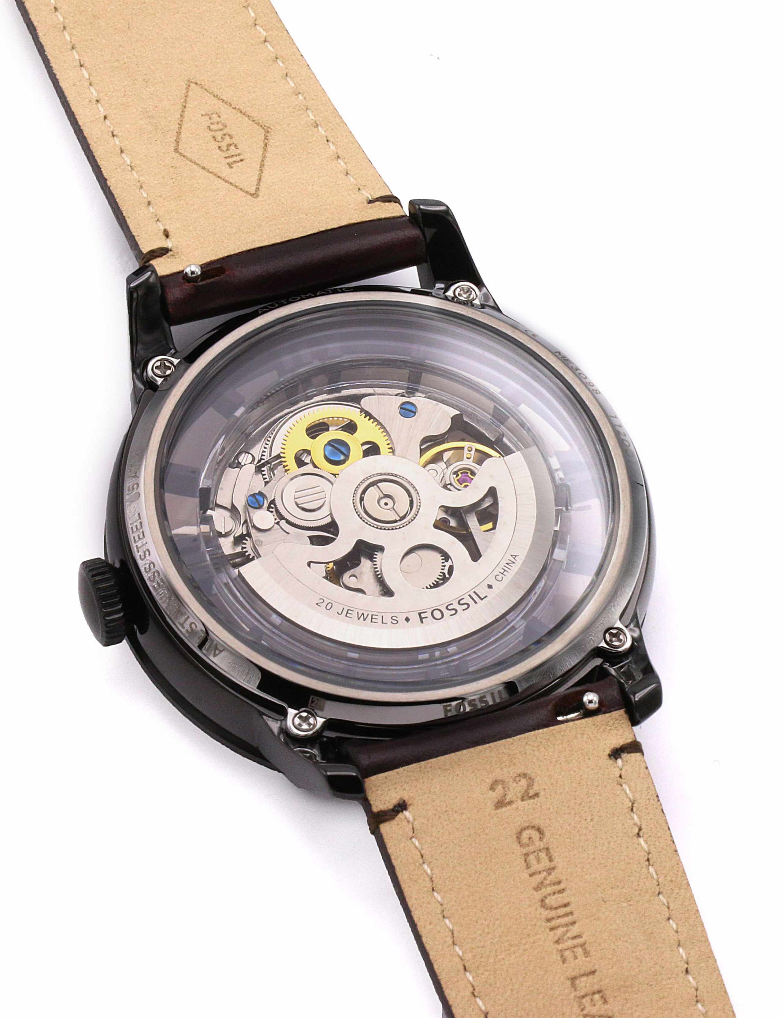 Fossil Townsman Automatic Brown Leather Watch 2 of 3