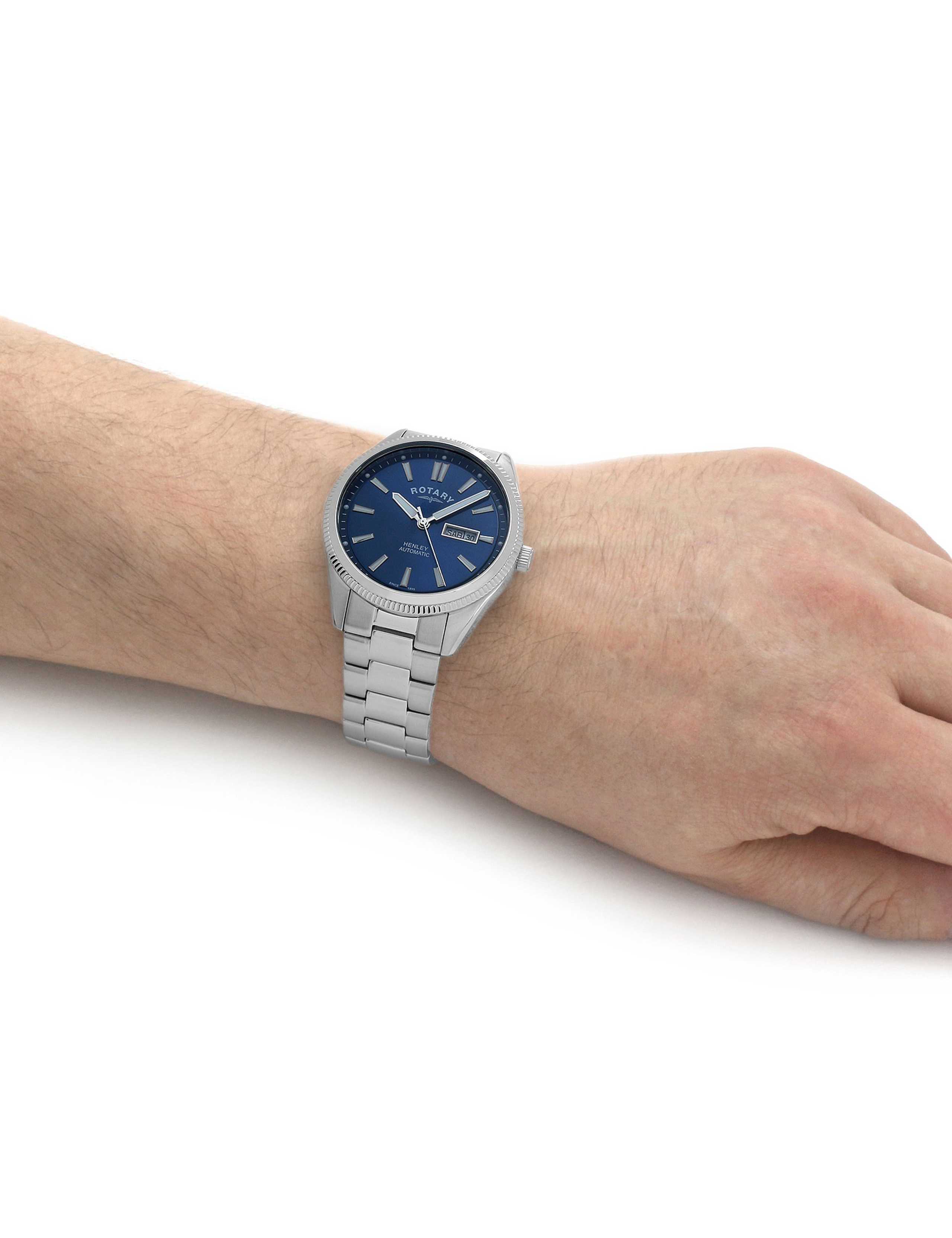 Rotary Henley Day And Date Stainless Steel Watch 6 of 6