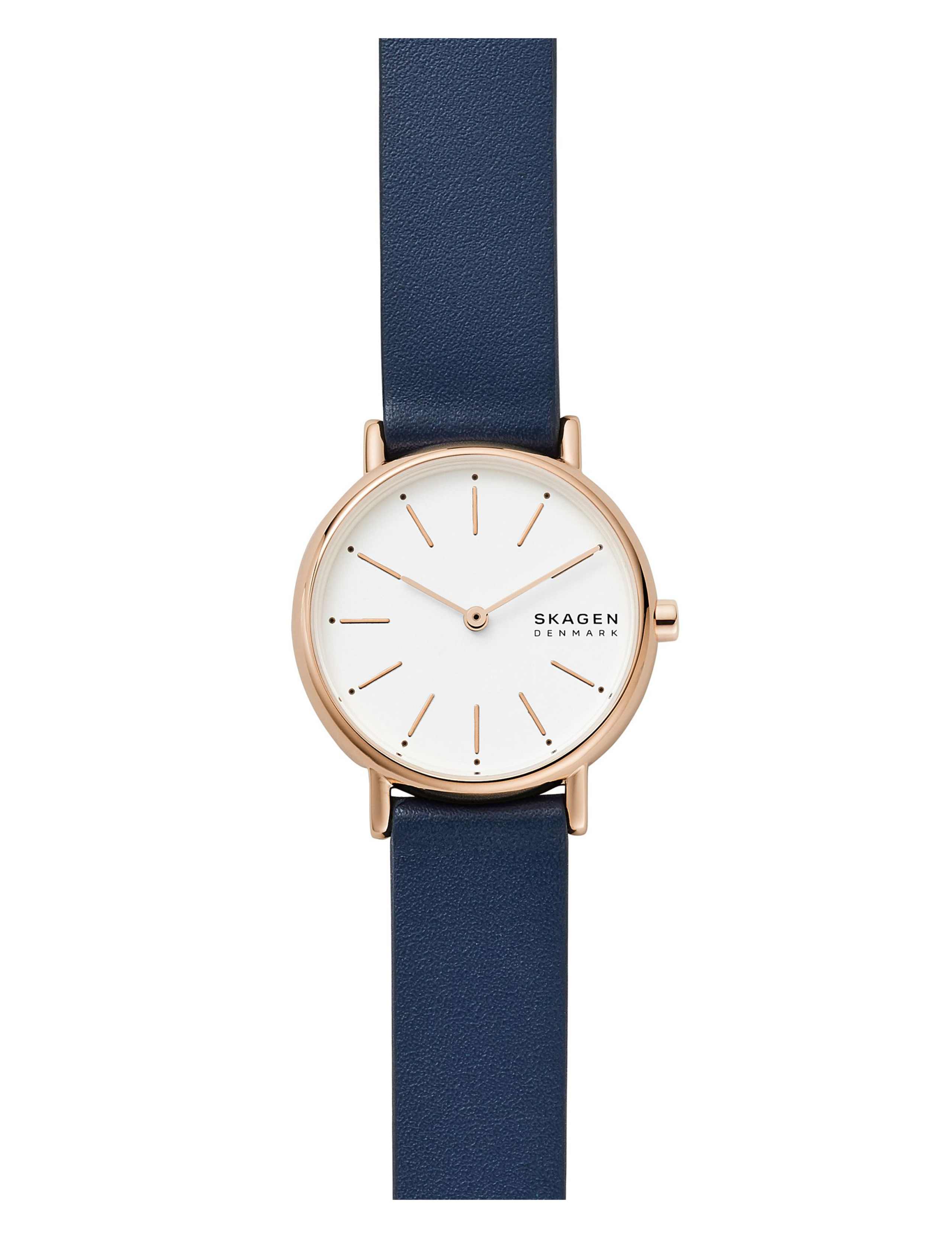 Skagen Signatur Navy Leather Watch 1 of 7