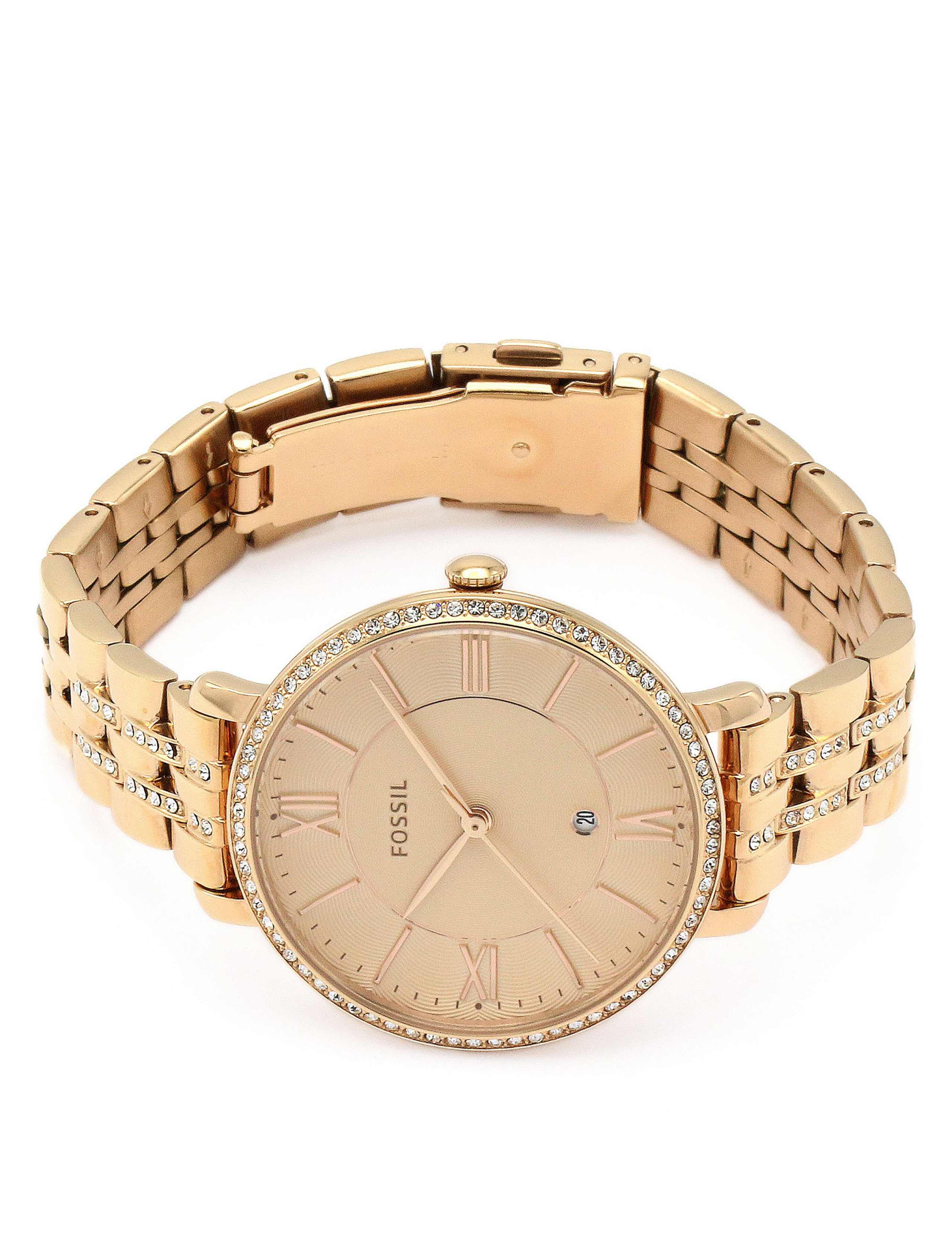 Fossil Jacqueline Rose Gold Plated Bracelet Watch 2 of 6
