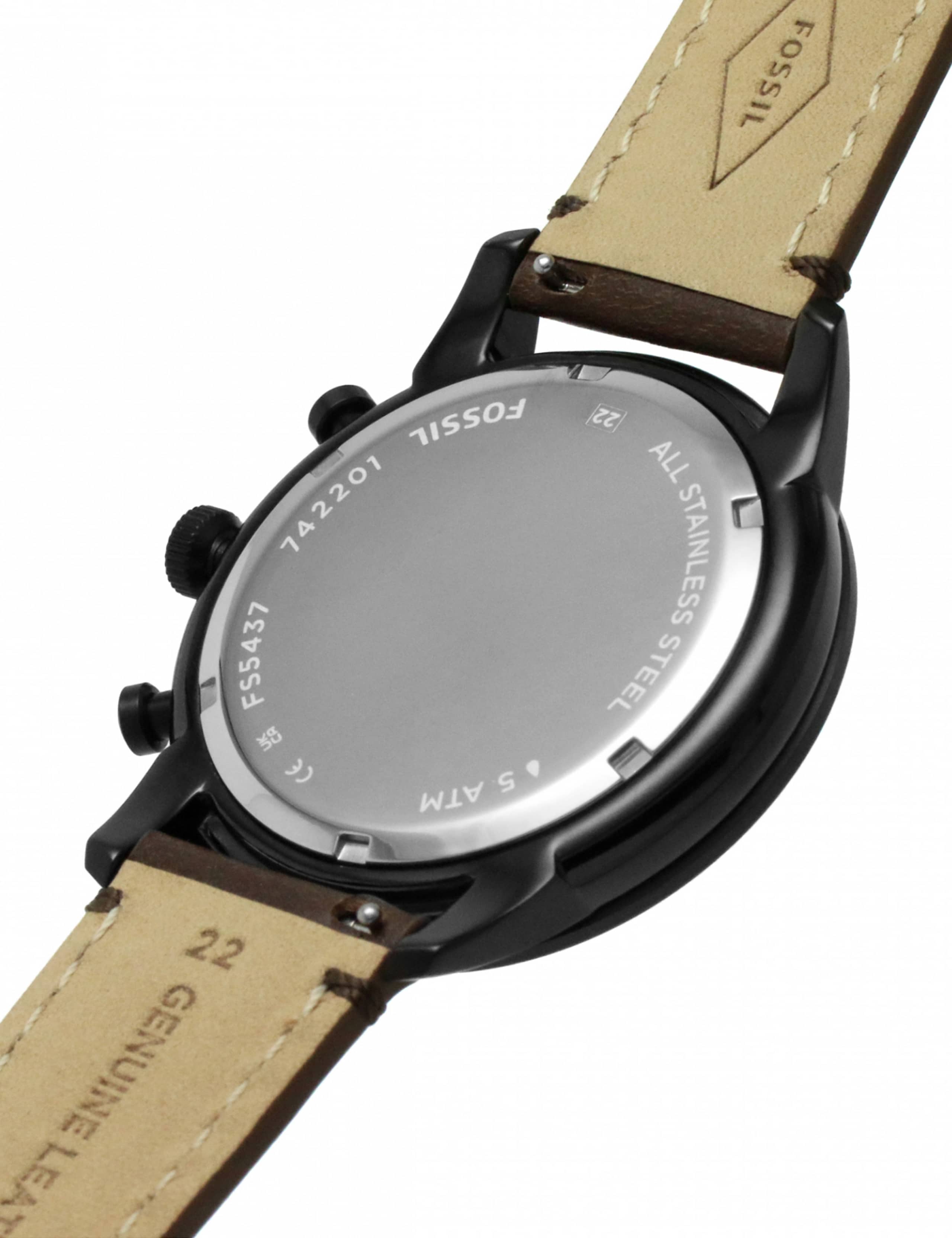 Fossil Townsman Brown Leather Automatic Watch 3 of 6