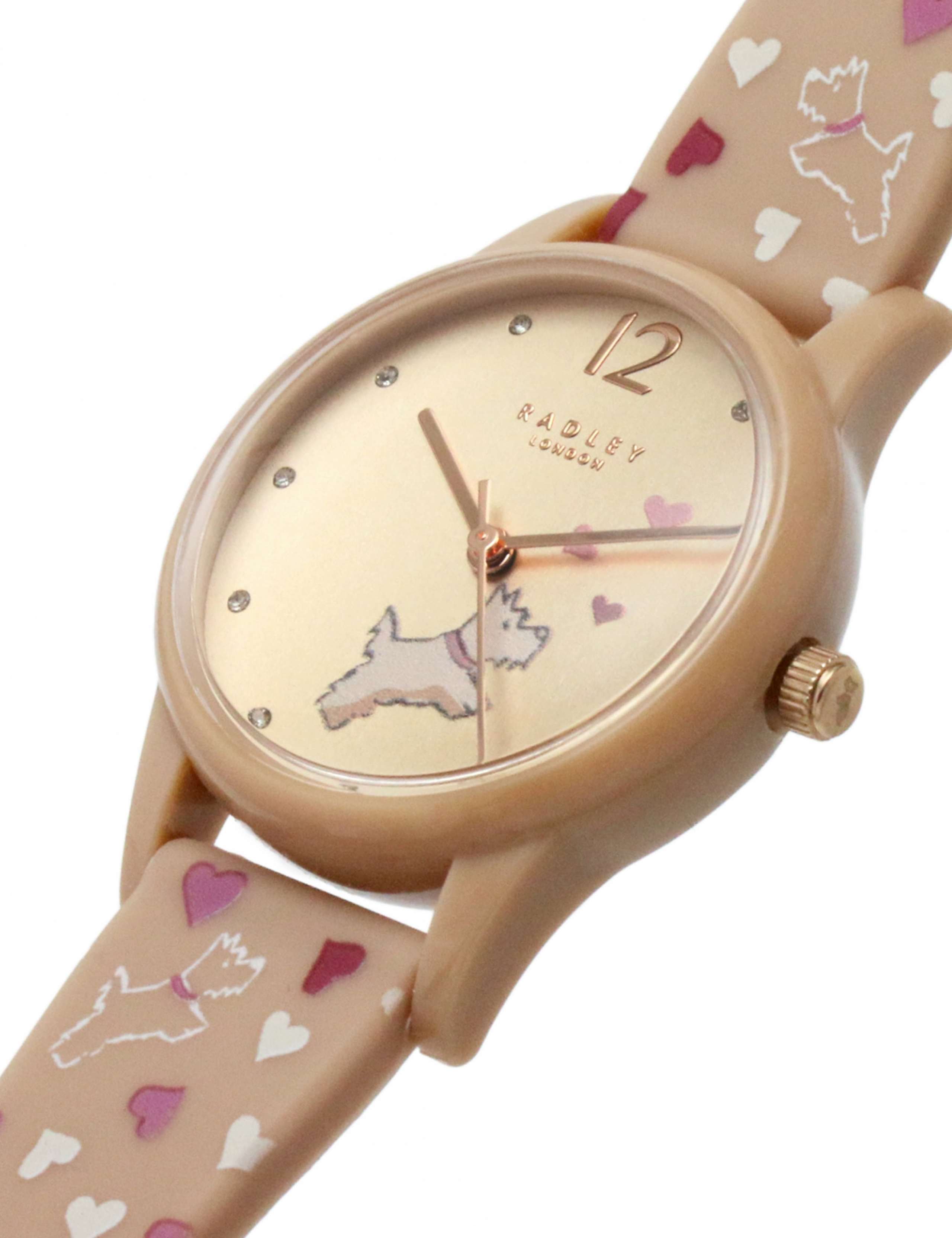 Radley Scottie Dog Pink Leather Watch 5 of 6