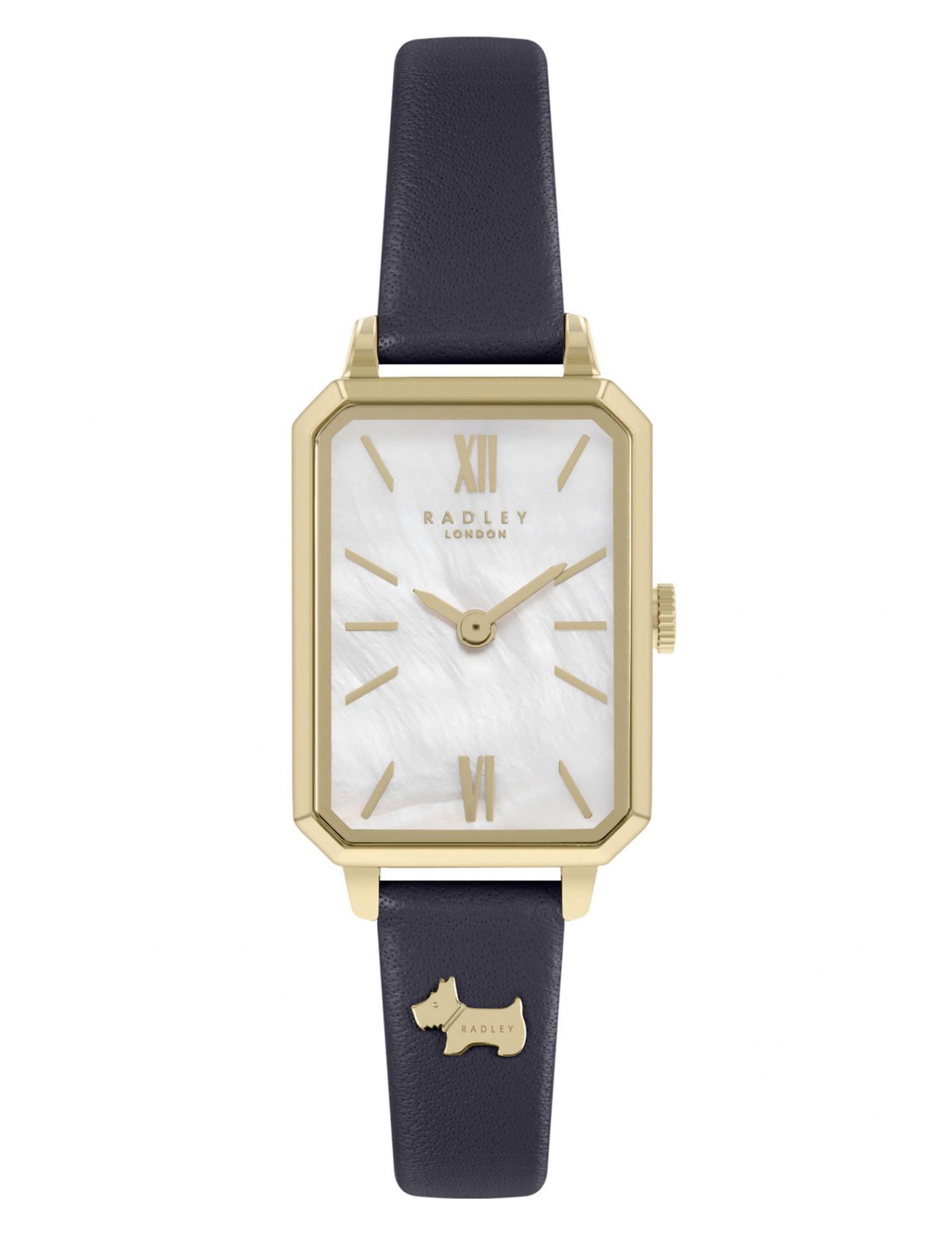 Radley Scottie Dog Black Leather Watch 1 of 7