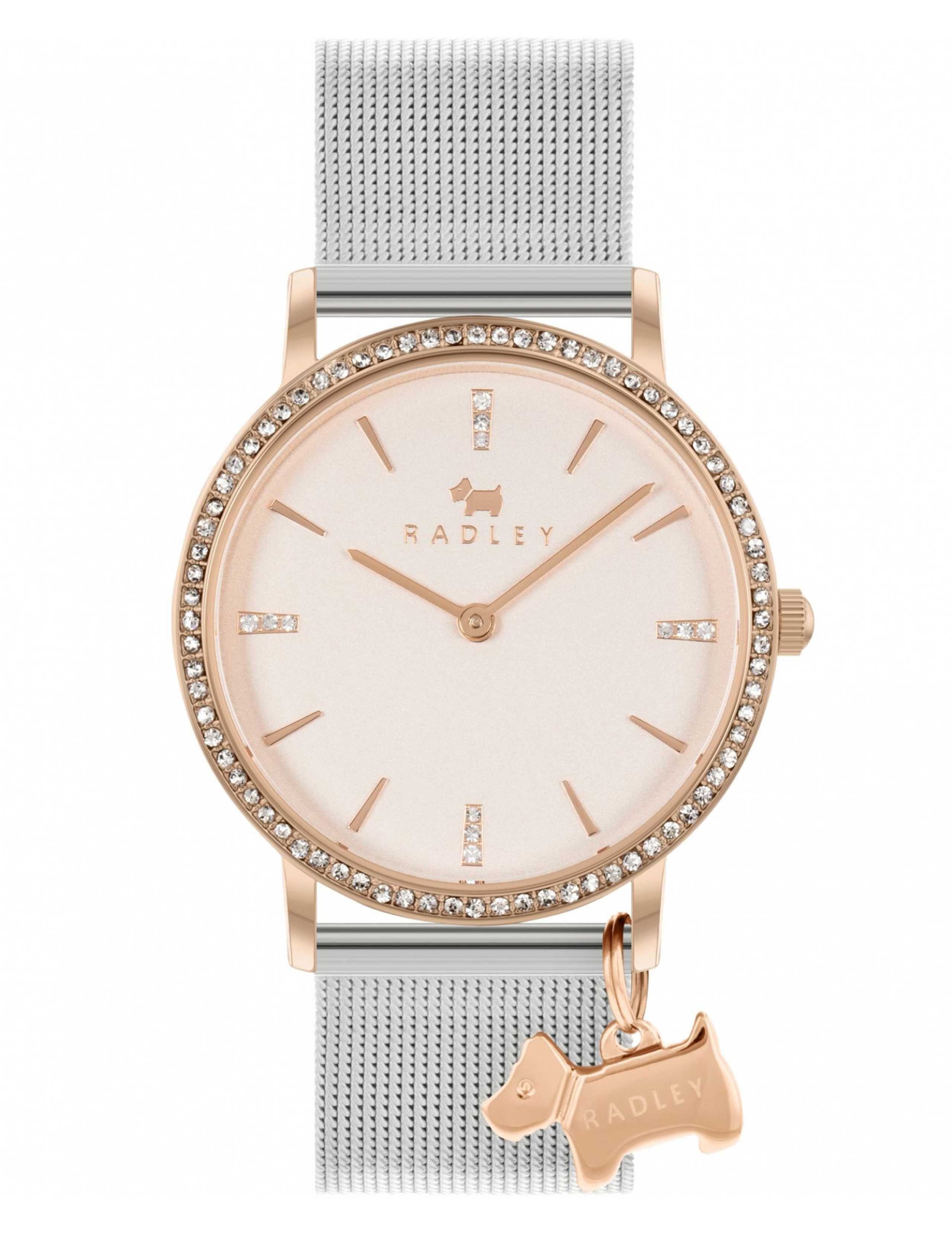 Radley Scottie Dog Charm Leather Watch 1 of 7