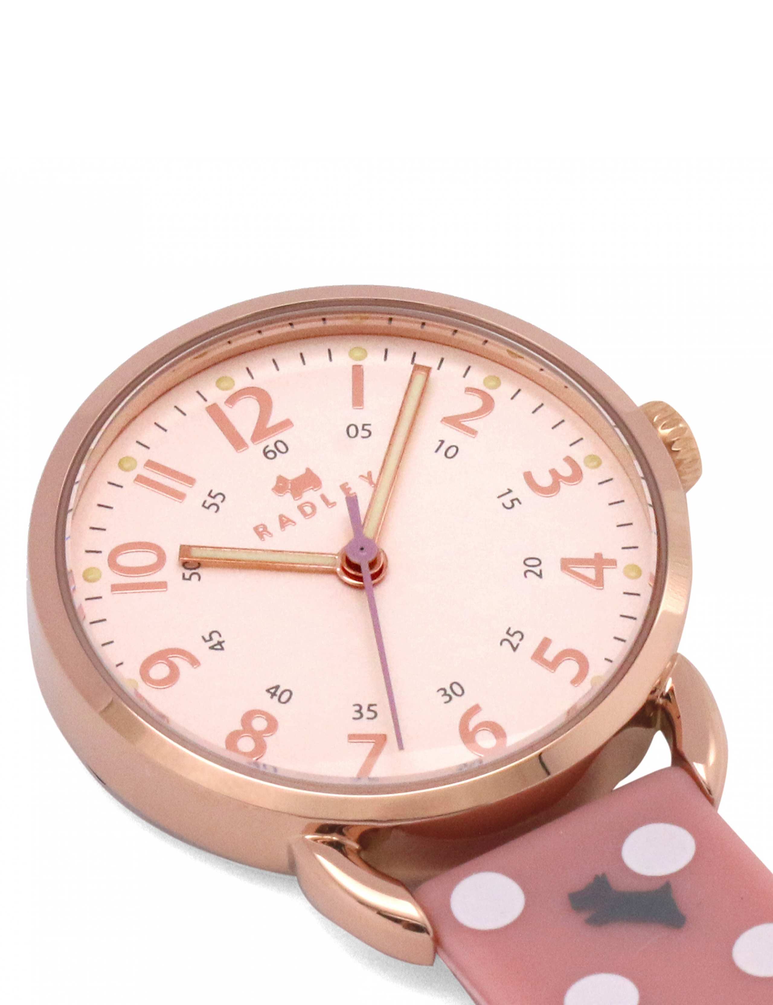 Radley Dog Print Nurses Fob Leather Watch 2 of 4