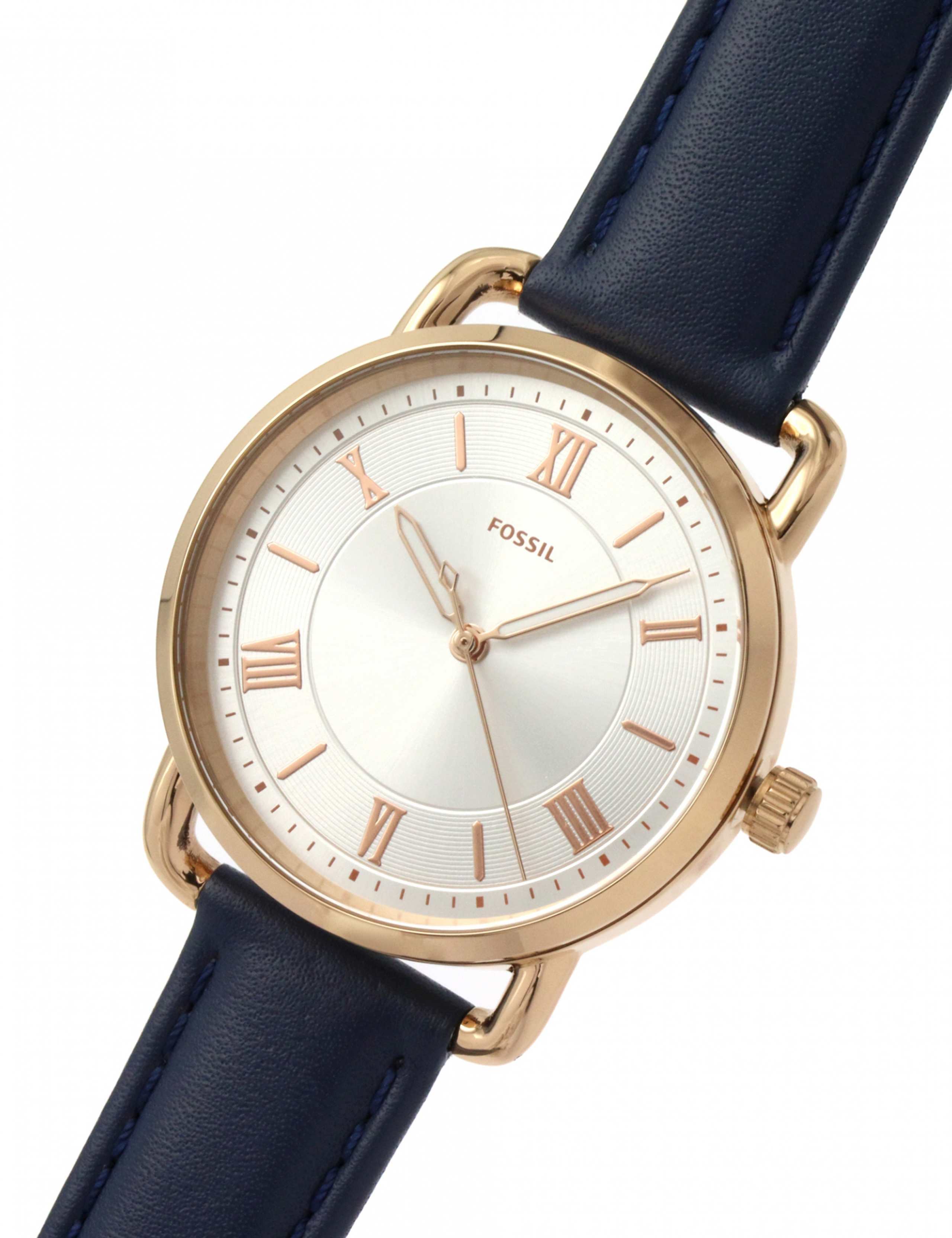 Fossil Copeland Navy Leather Quartz Watch 4 of 5