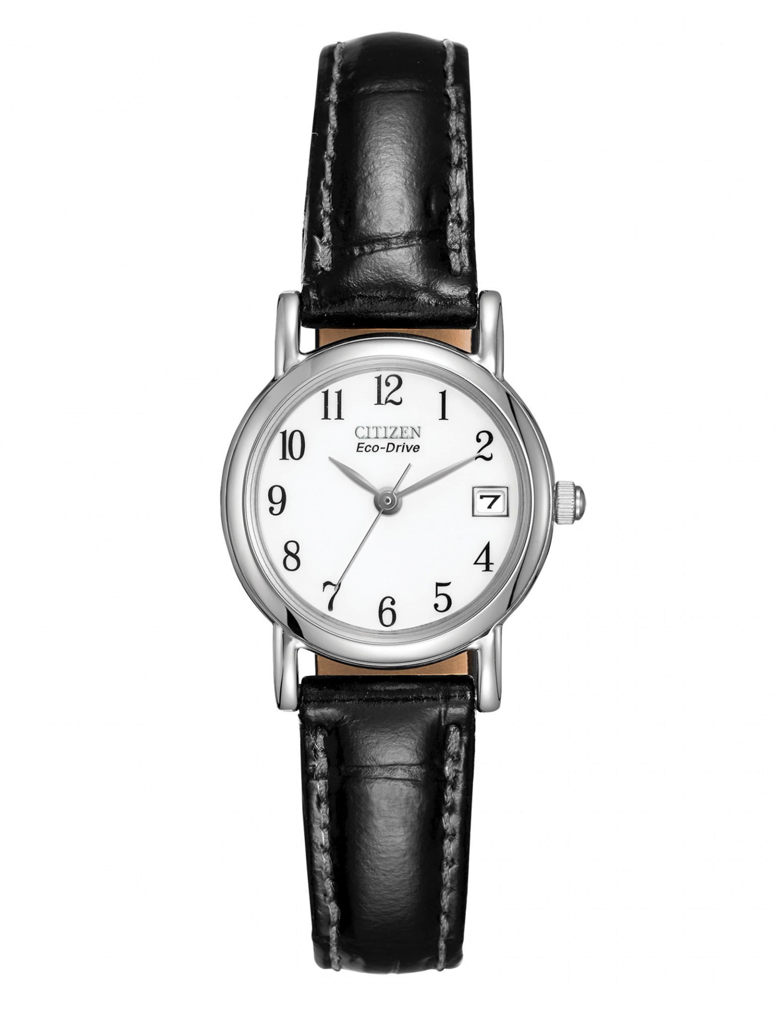 Citizen Black Leather Watch 1 of 8
