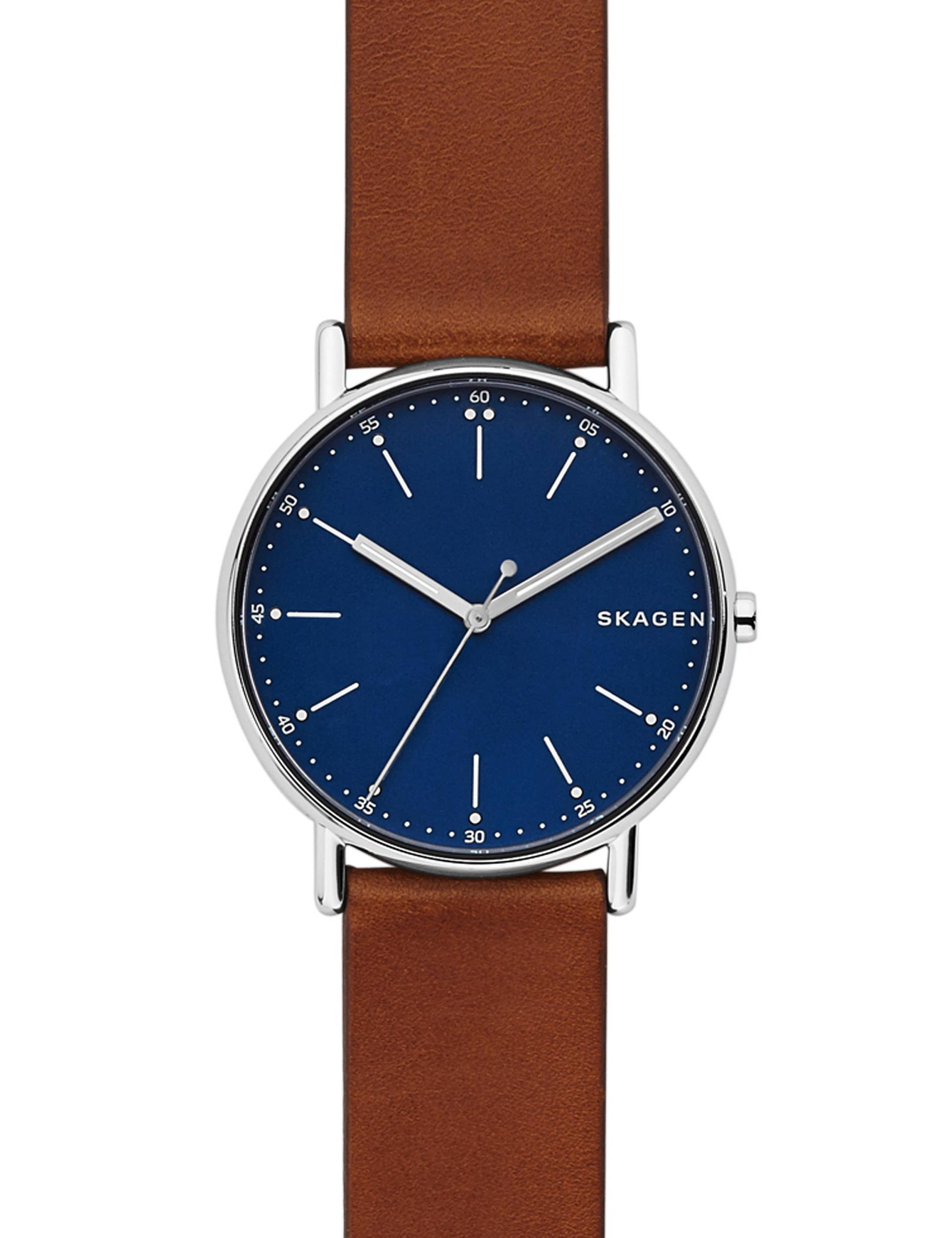 Skagen Signatur Brown Leather Watch 1 of 6