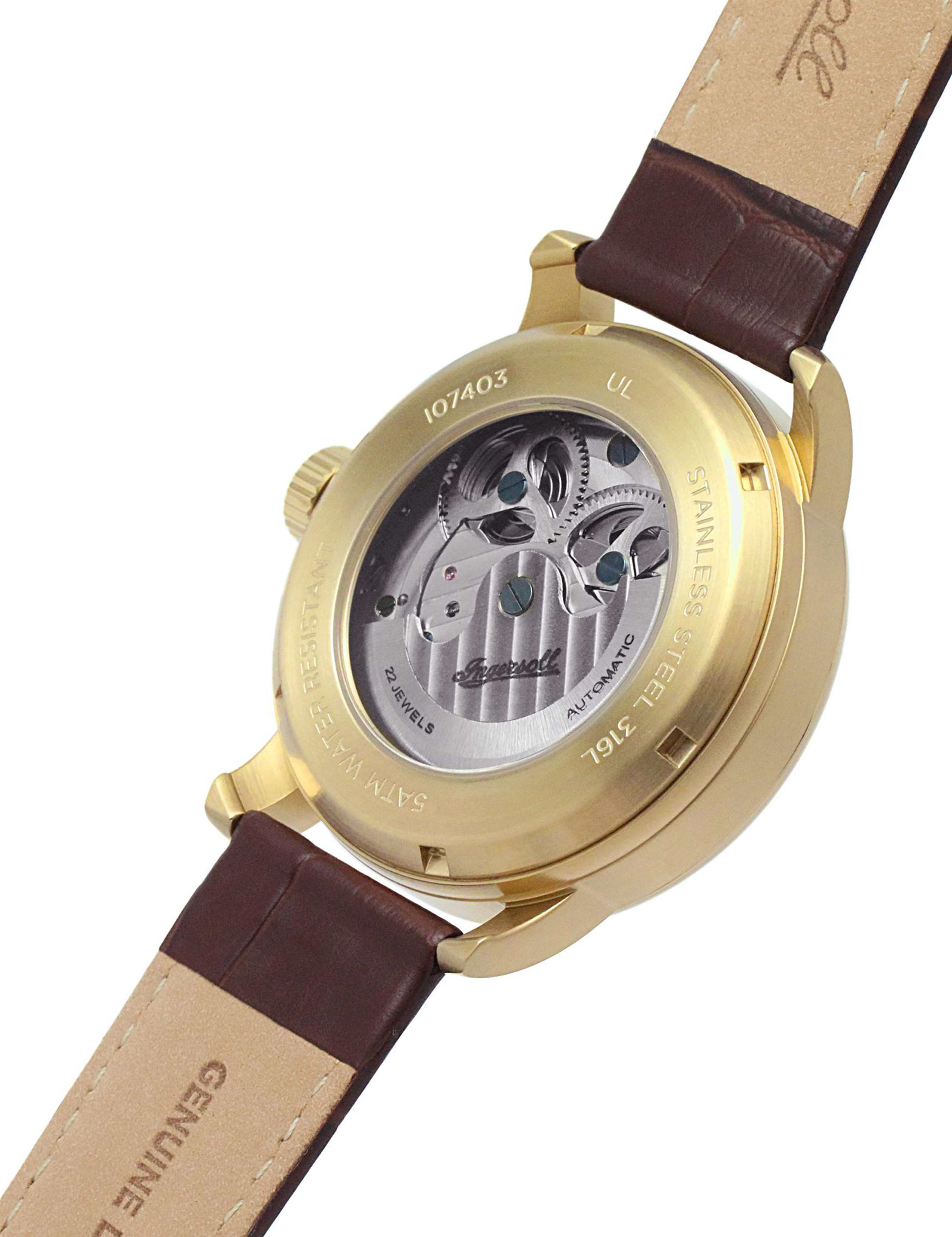 Ingersoll Riff Brown Leather Automatic Watch 4 of 4