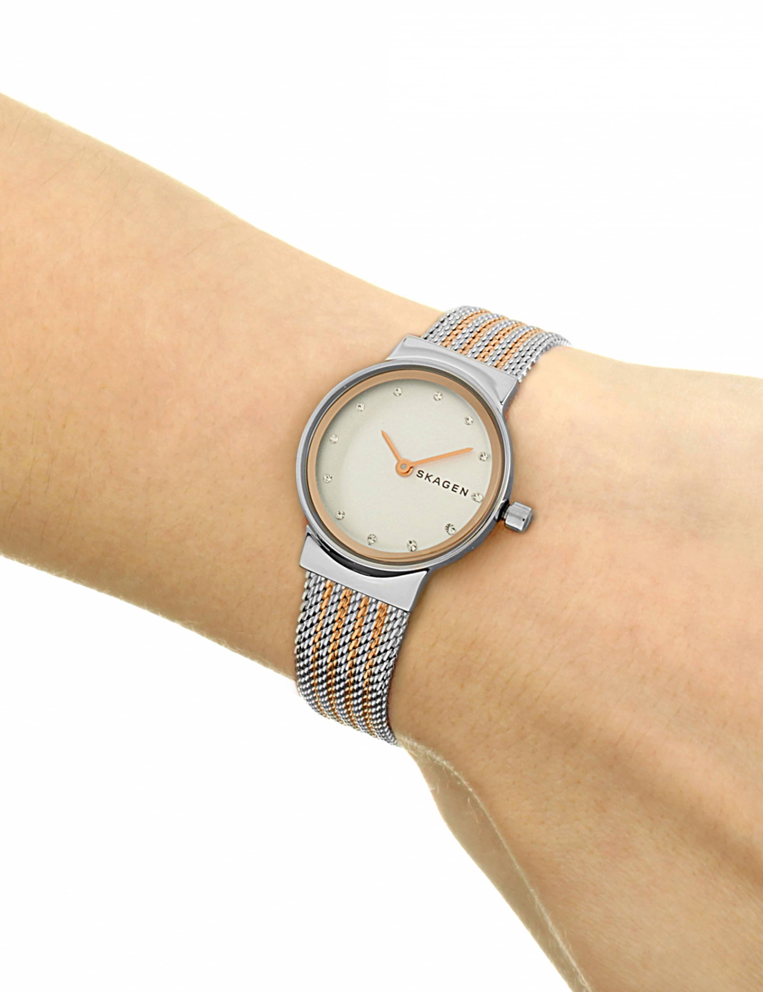Skagen Freja Two Tone Mesh Stainless Steel Watch 2 of 7
