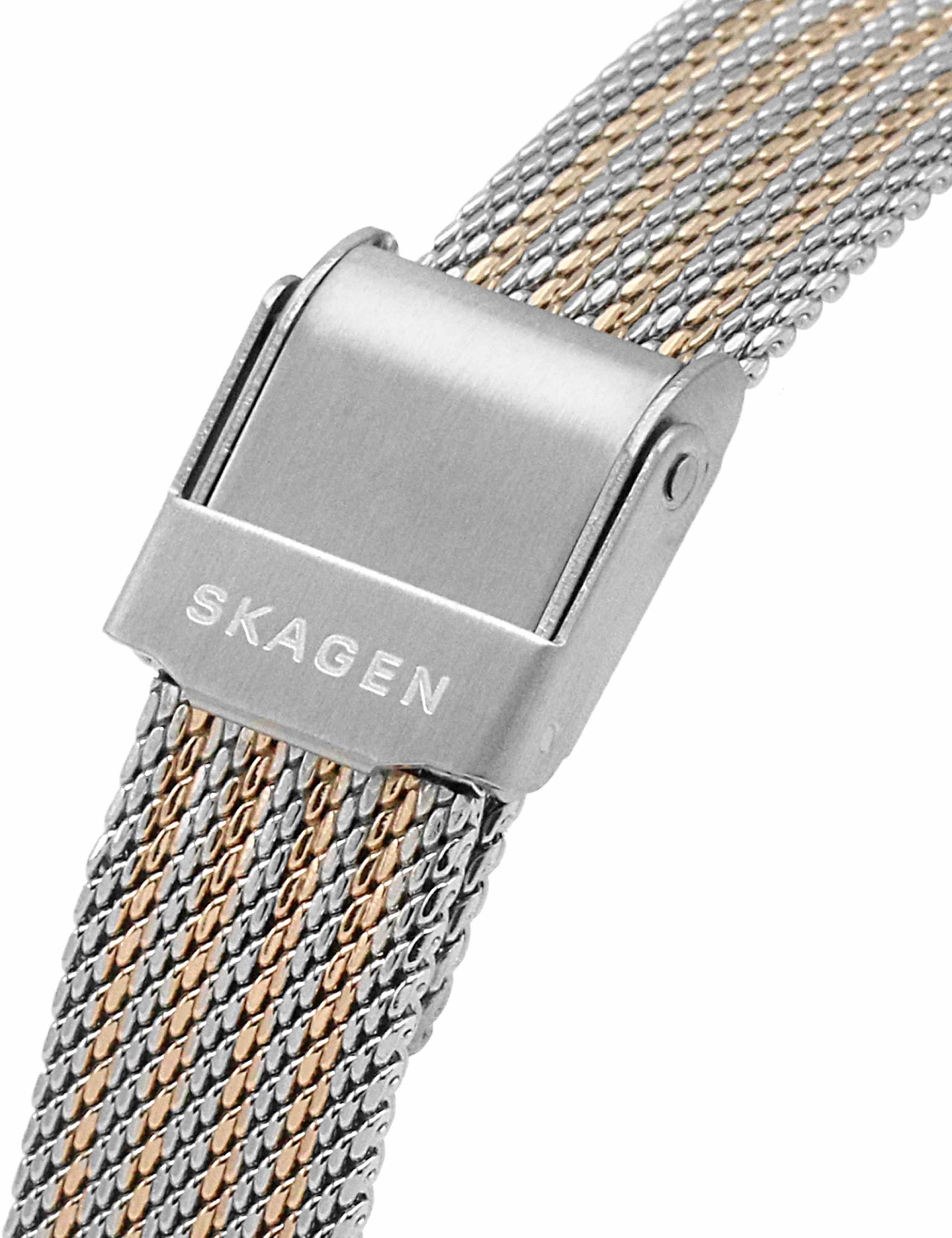 Skagen Freja Two Tone Mesh Stainless Steel Watch 7 of 7