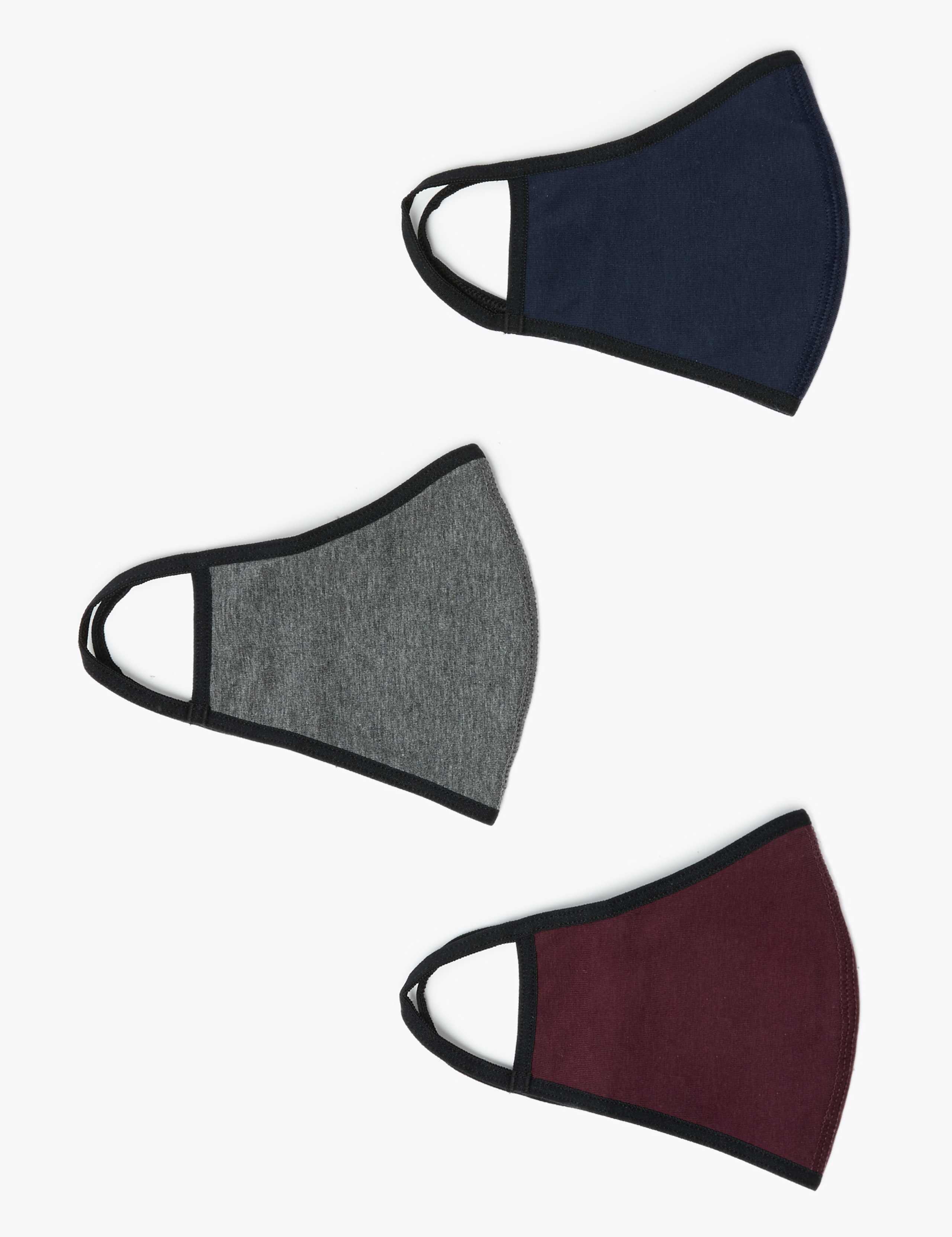 3 Pack Reusable Adult Jersey Face Coverings 2 of 4