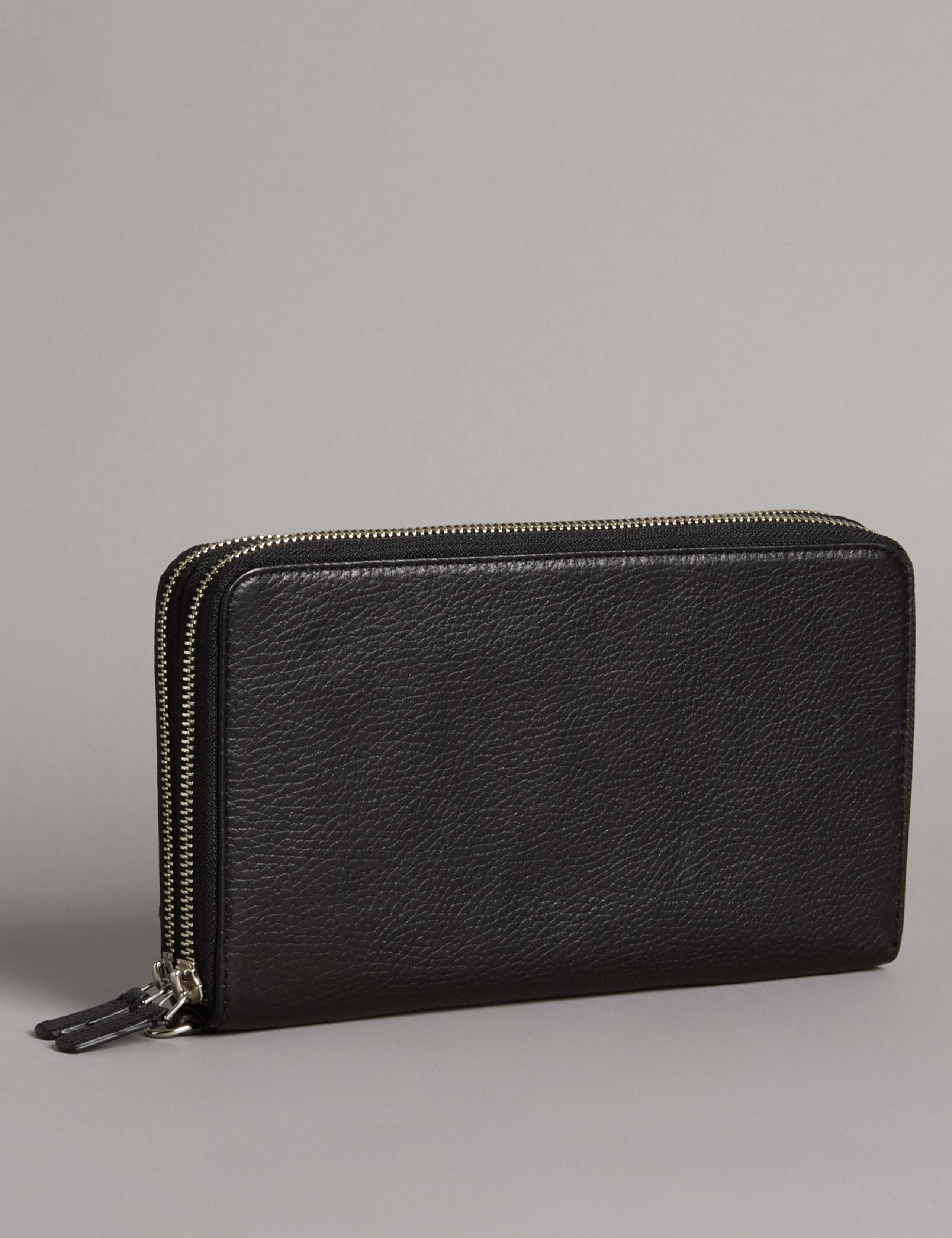 Luxury Leather Double Travel Wallet 3 of 5