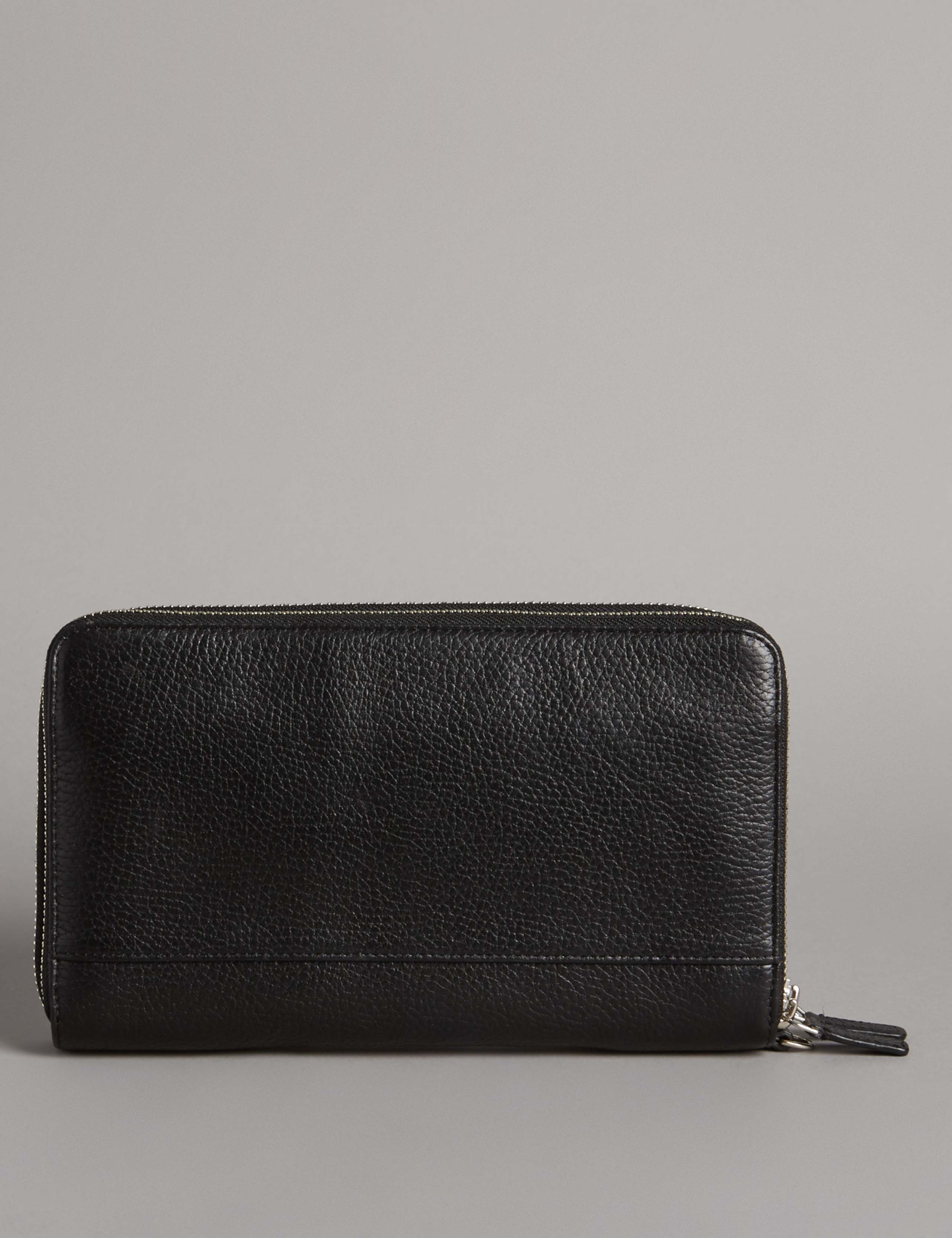 Luxury Leather Double Travel Wallet 4 of 5