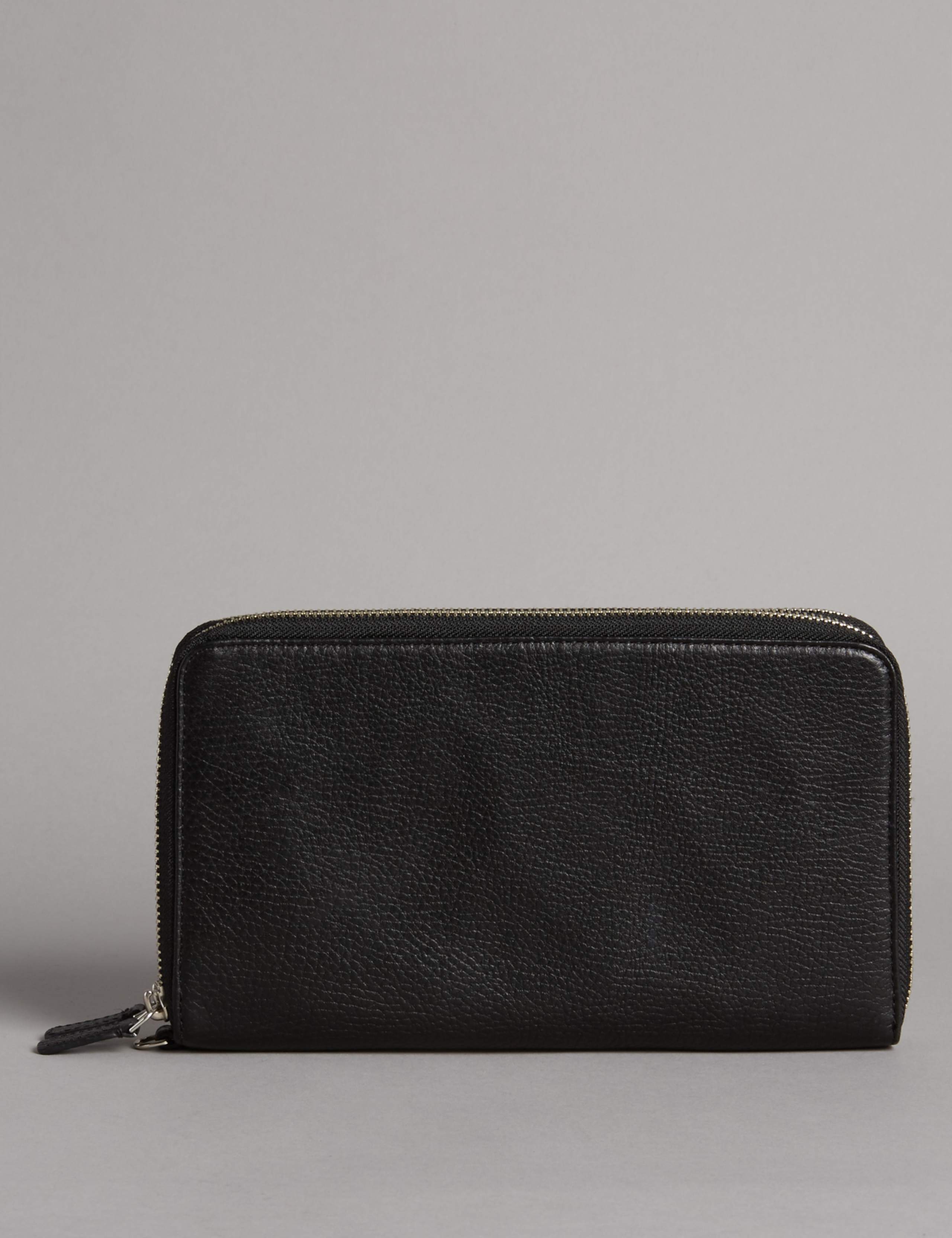 Luxury Leather Double Travel Wallet 2 of 5