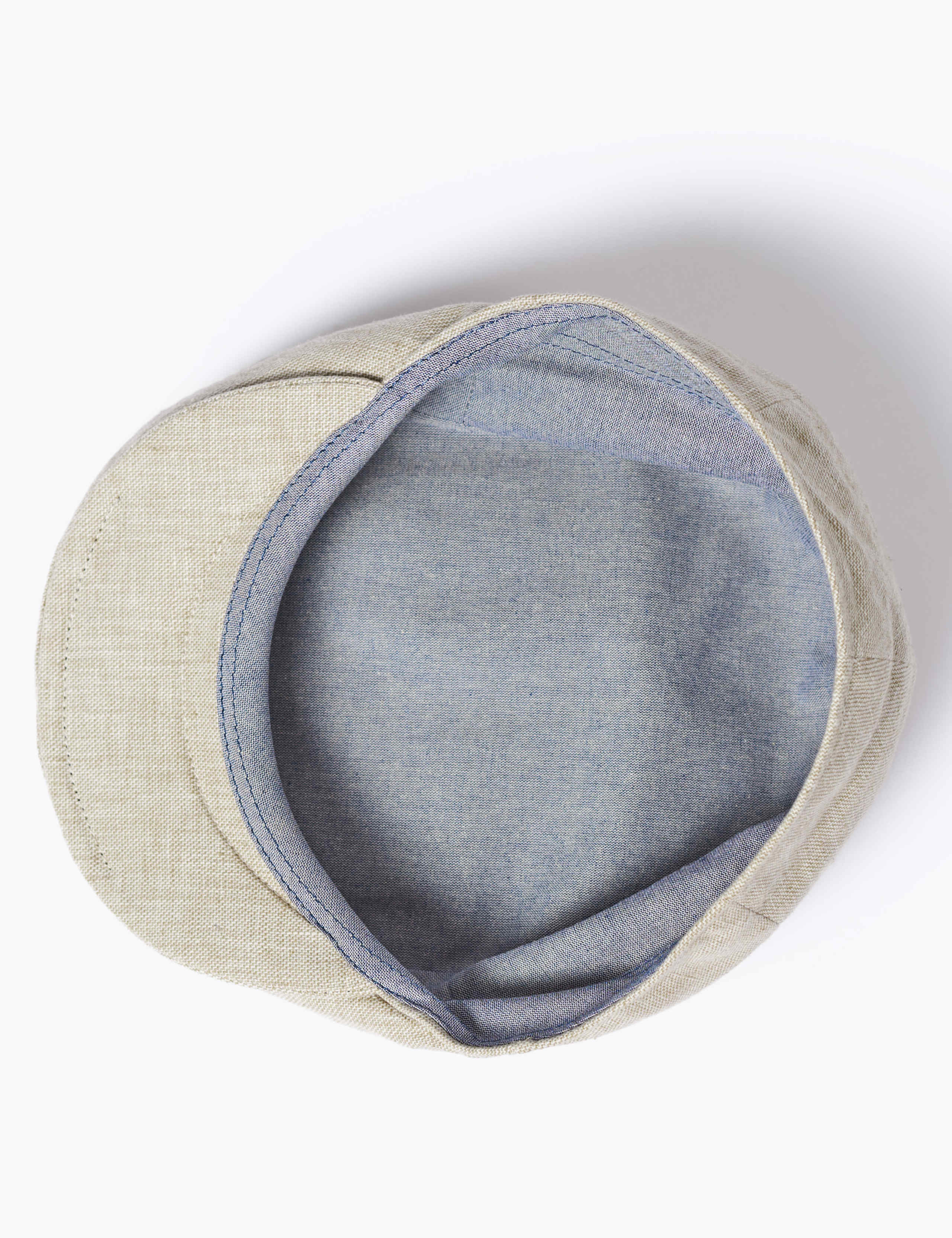 Linen Textured Flat Cap 4 of 4