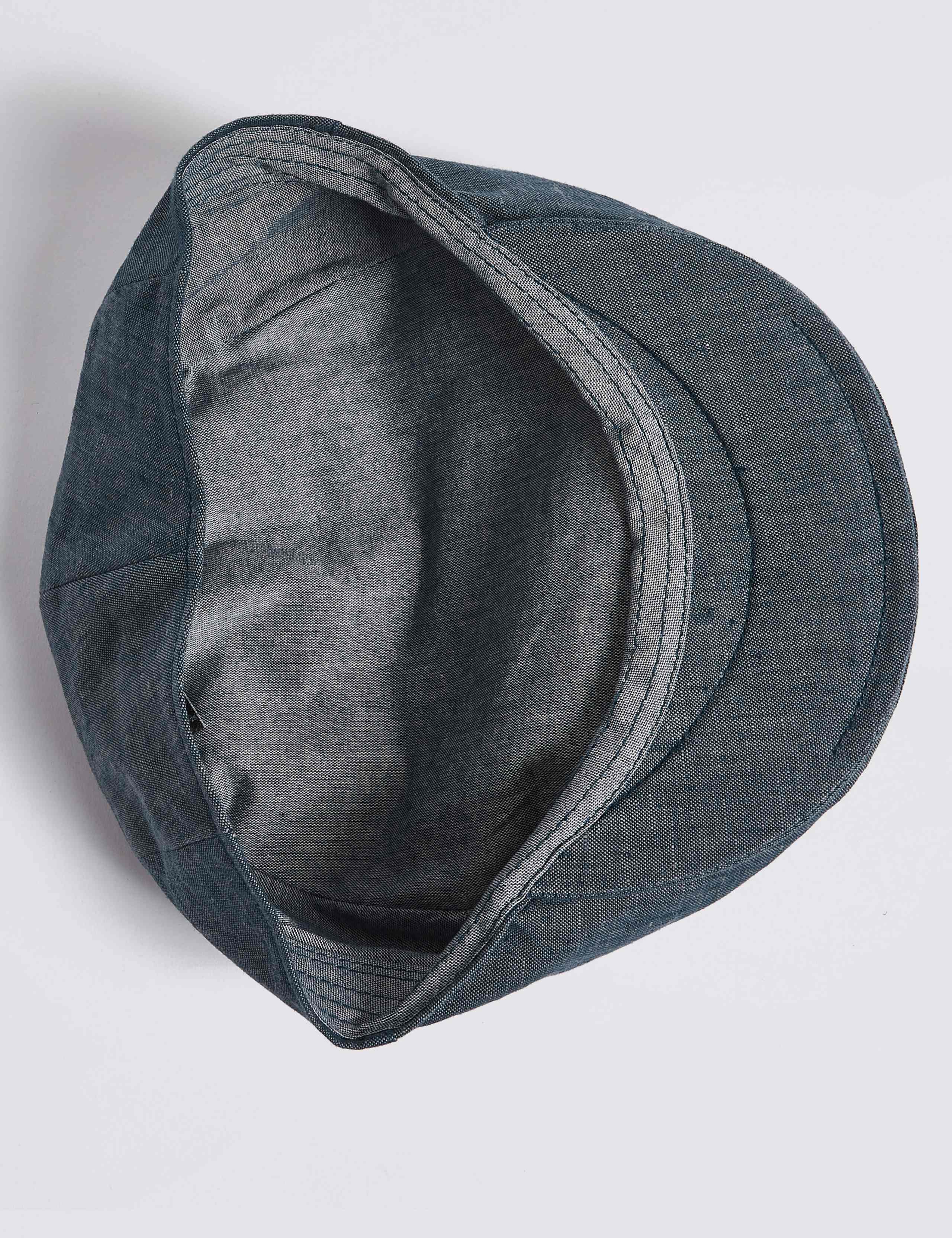 Pure Linen Flat Cap 4 of 4