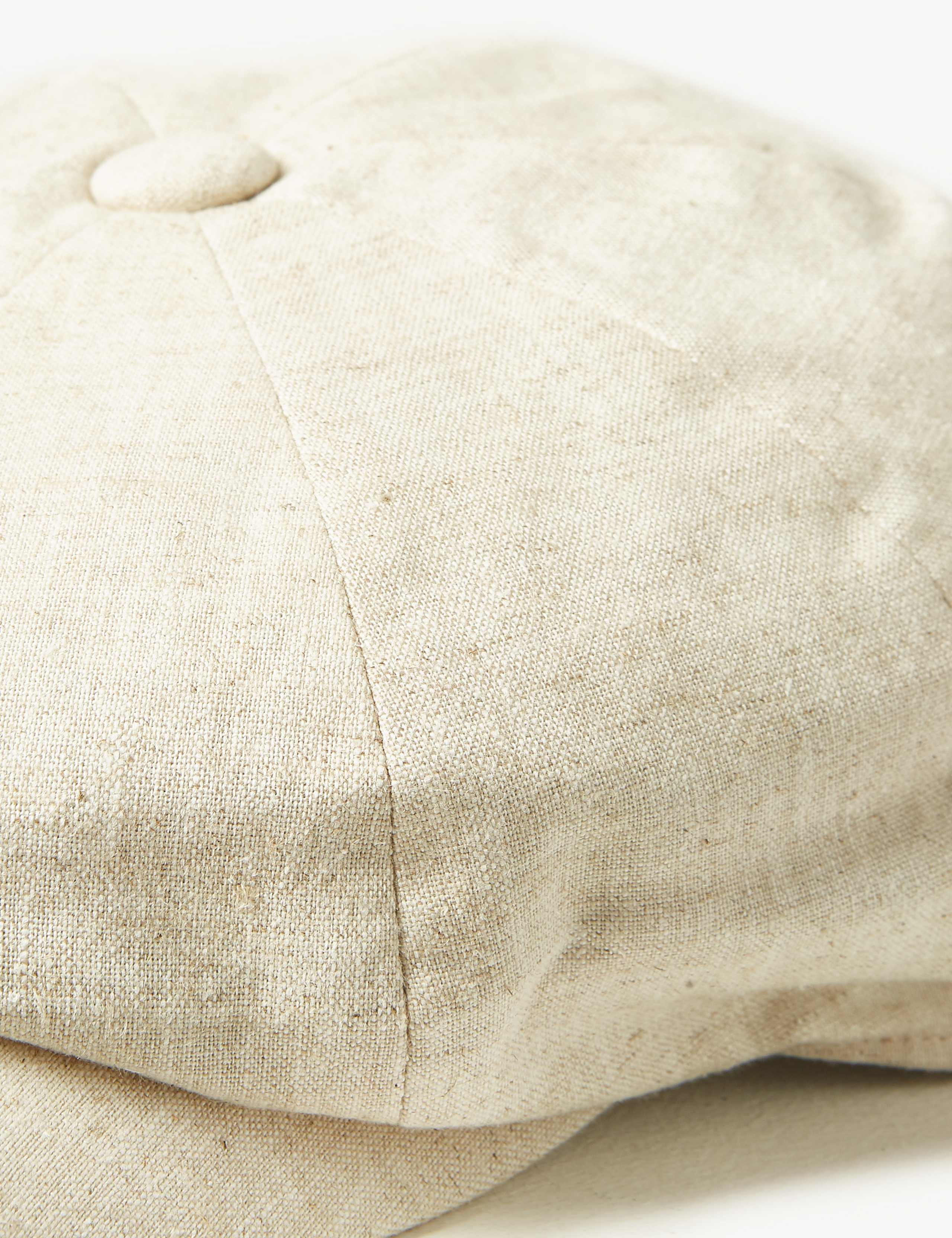 Linen Rich Textured Baker Boy Hat 2 of 3