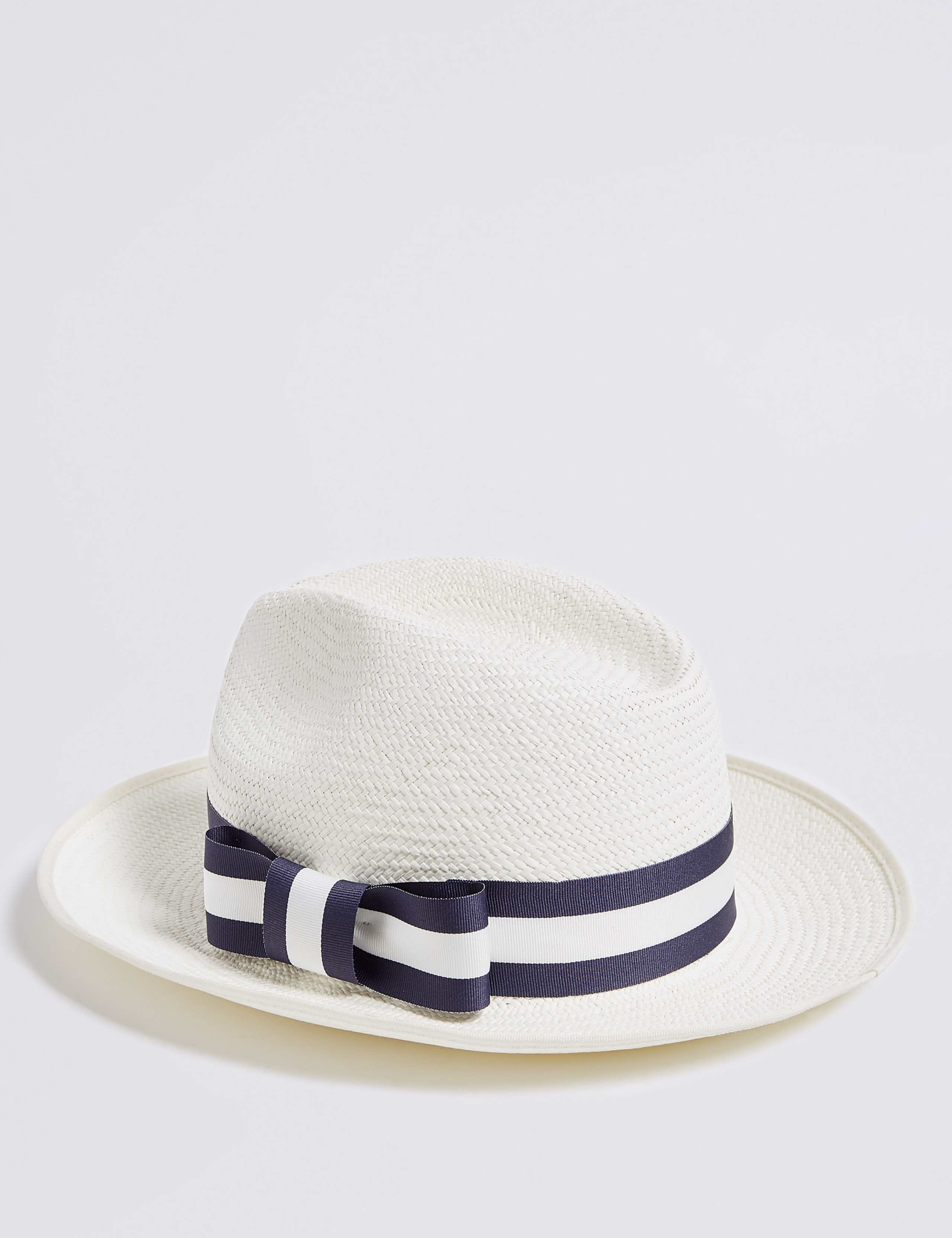 Stripe Band Panama Hat 1 of 4