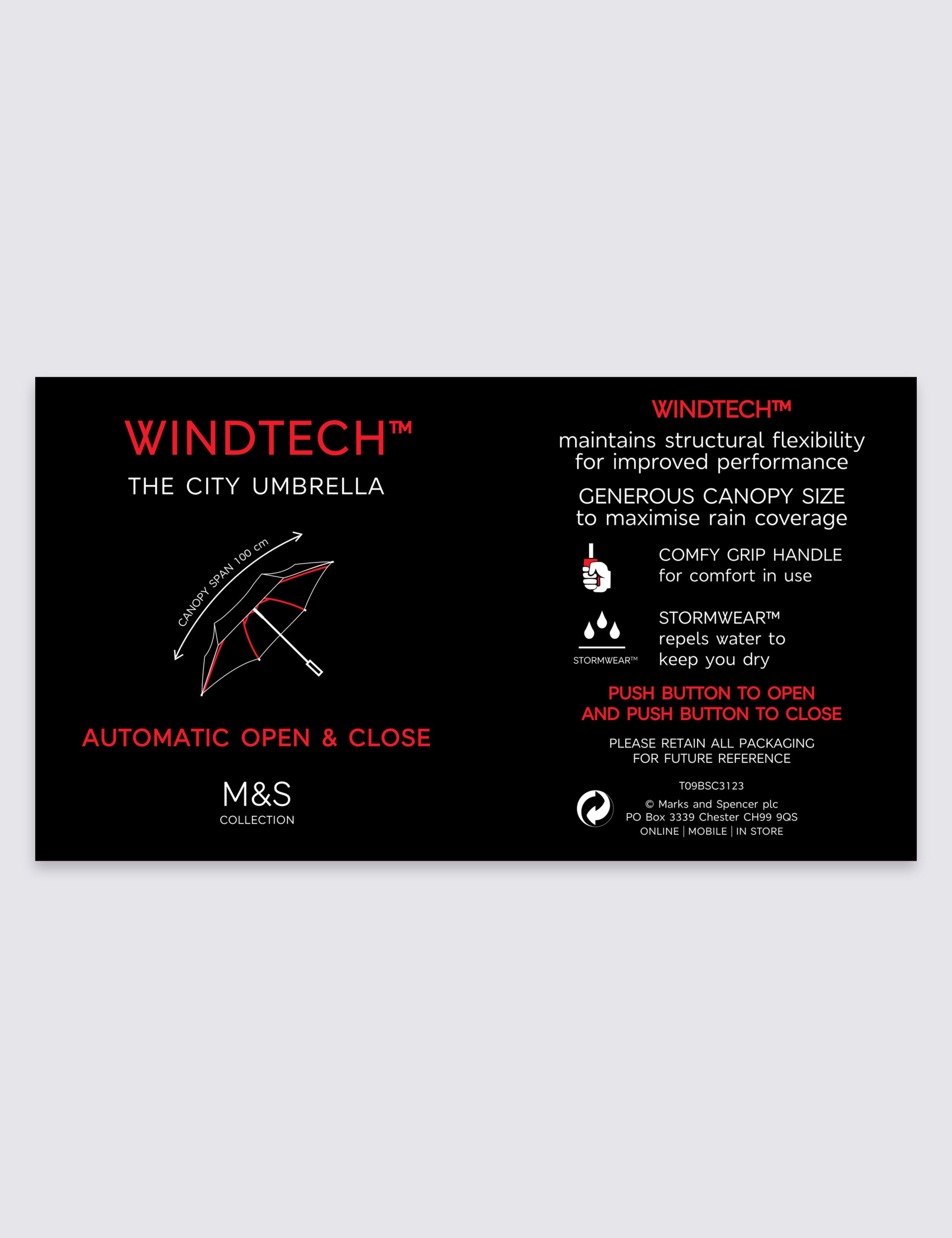 City Umbrella with Stormwear™ & Windtech™ 7 of 7