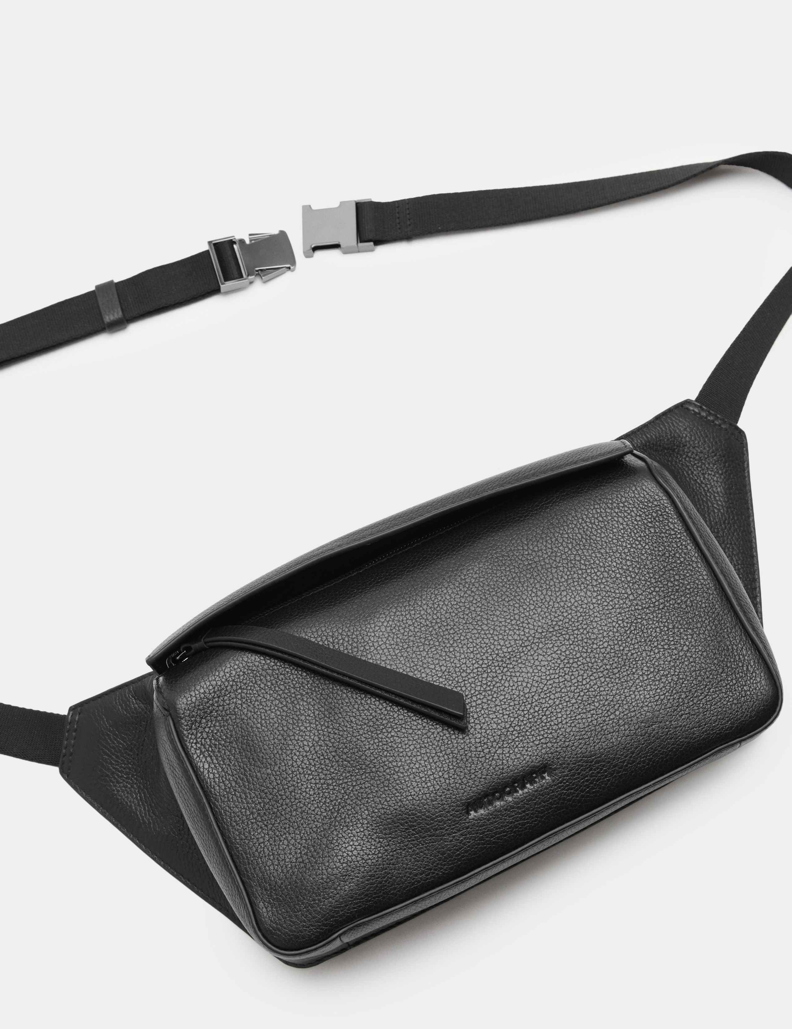 Leather Pebble Grain Cross Body Bag 2 of 3